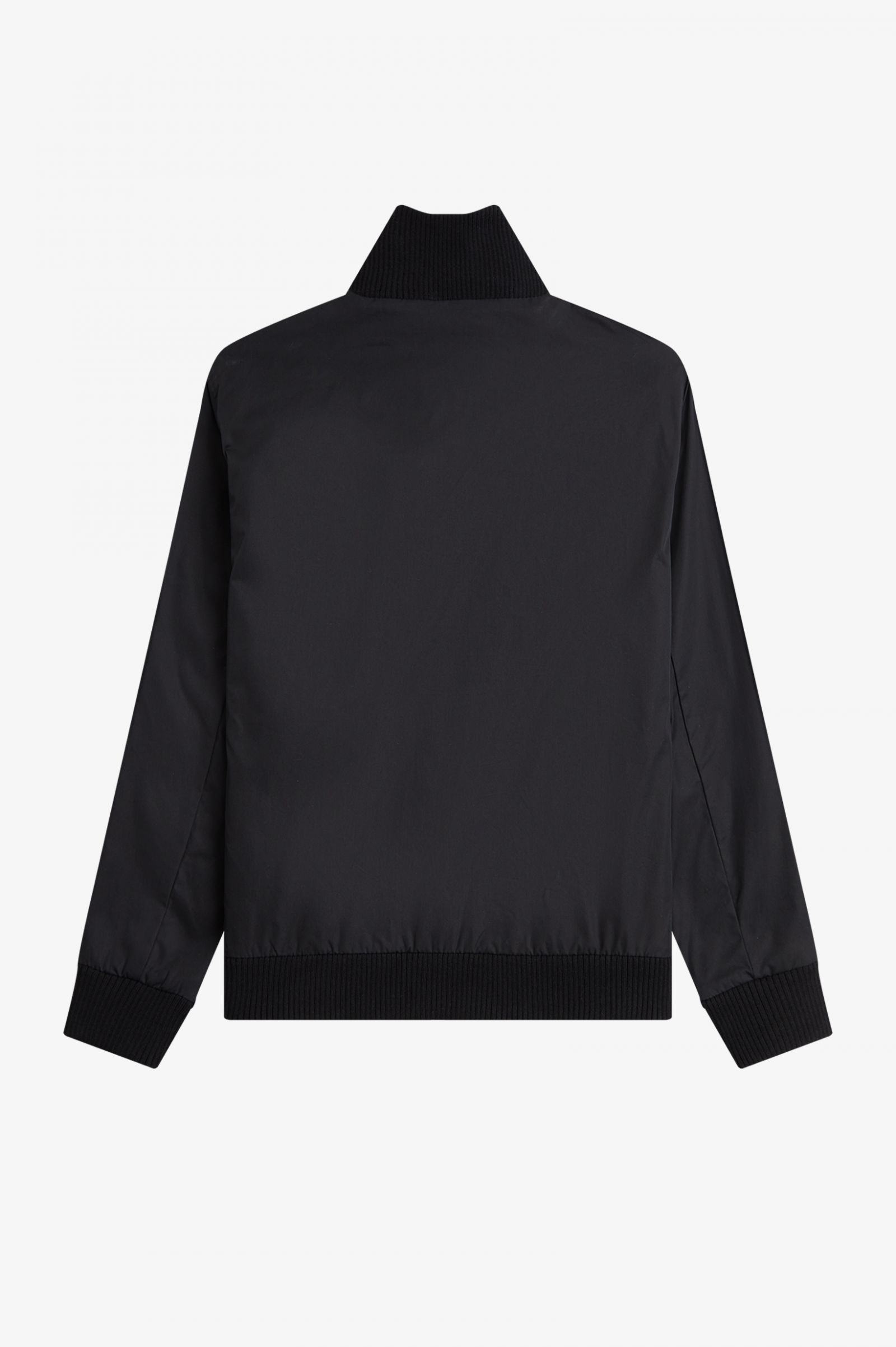 Knitted Rib Tennis Bomber Black