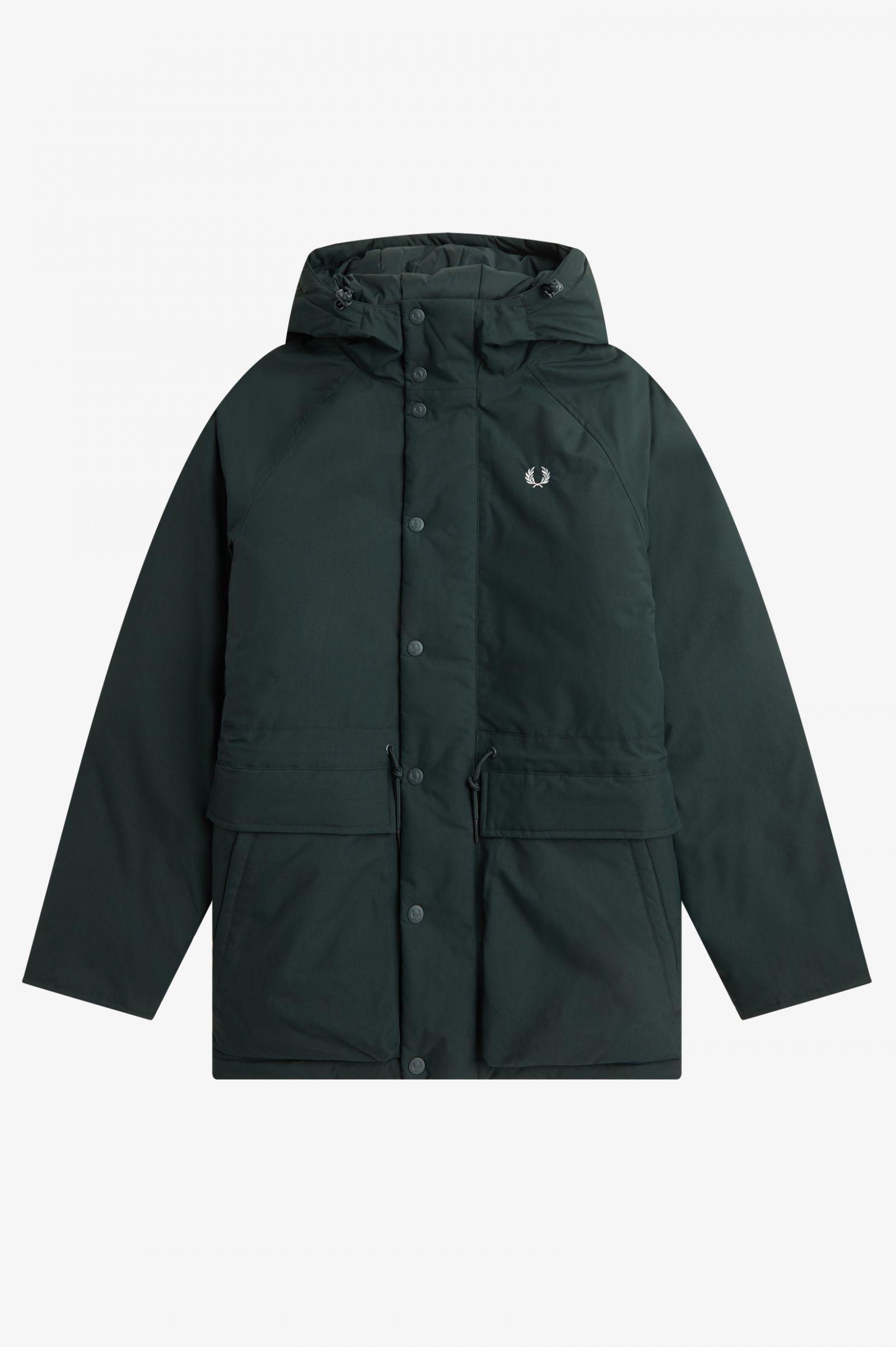 Padded Zip Through Jacket Night Green