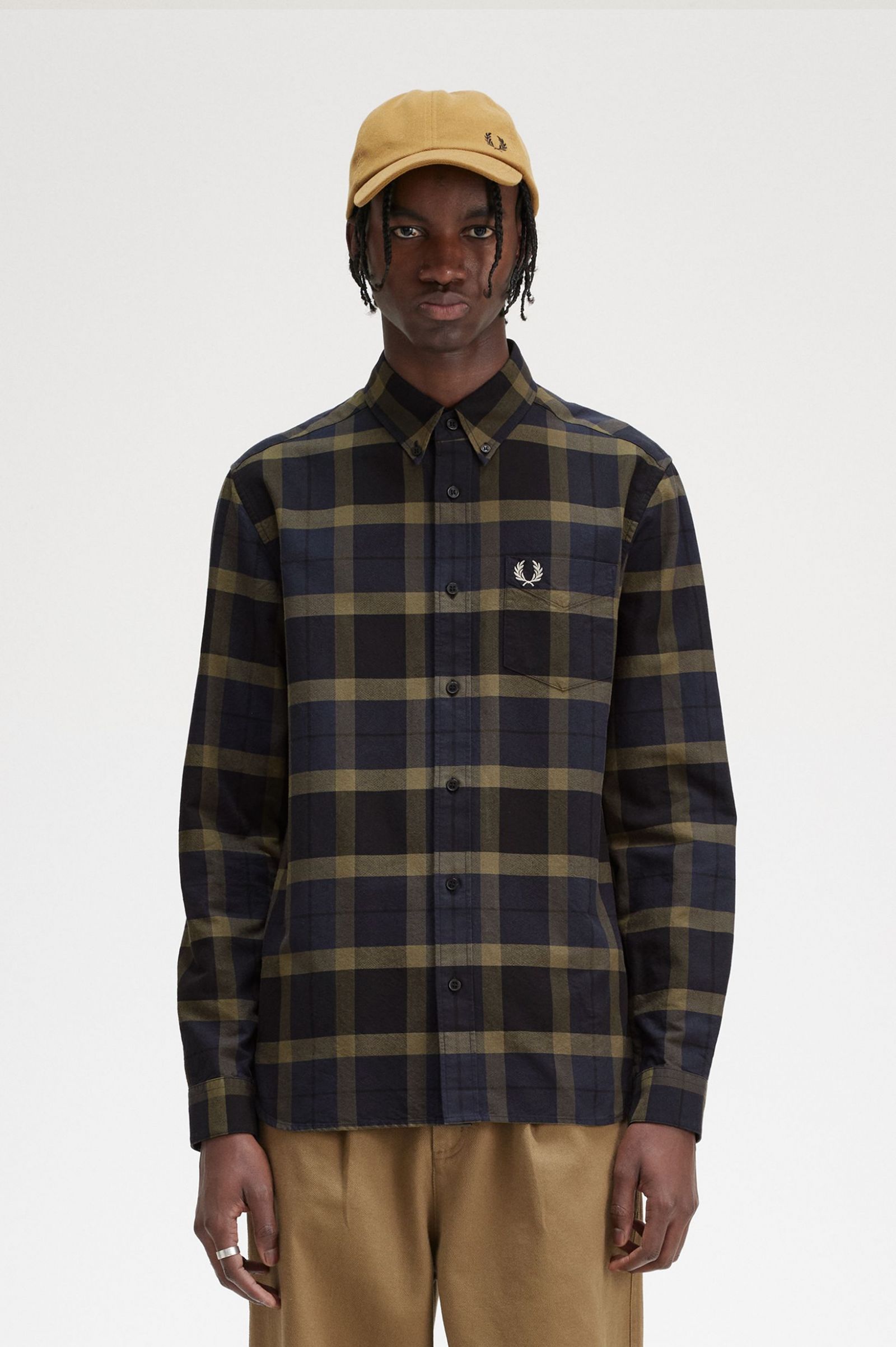 Tartan Shirt Uniform Green