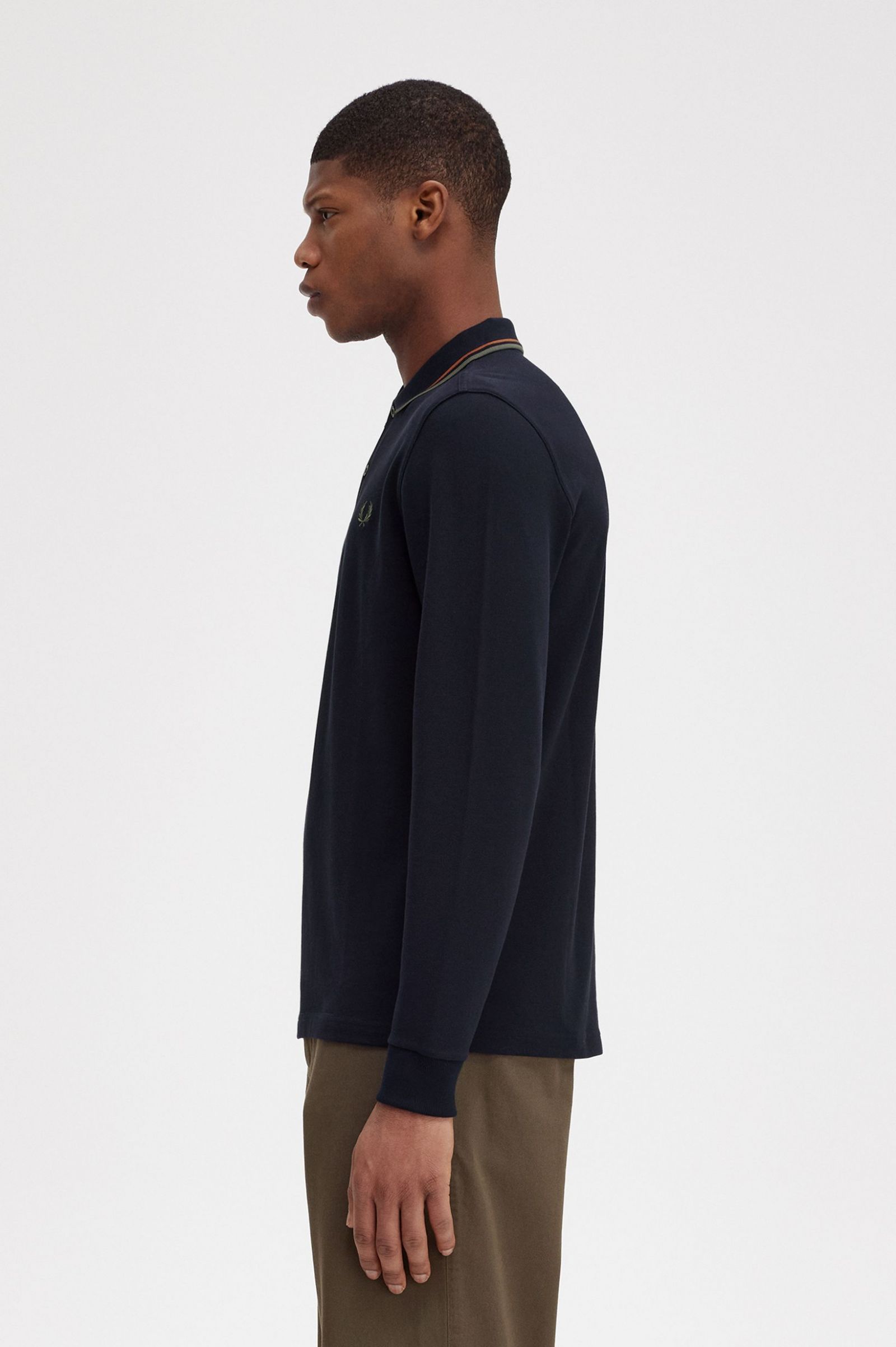 The Fred Perry ShirtM3636 Navy / Nut Flake / Field Green