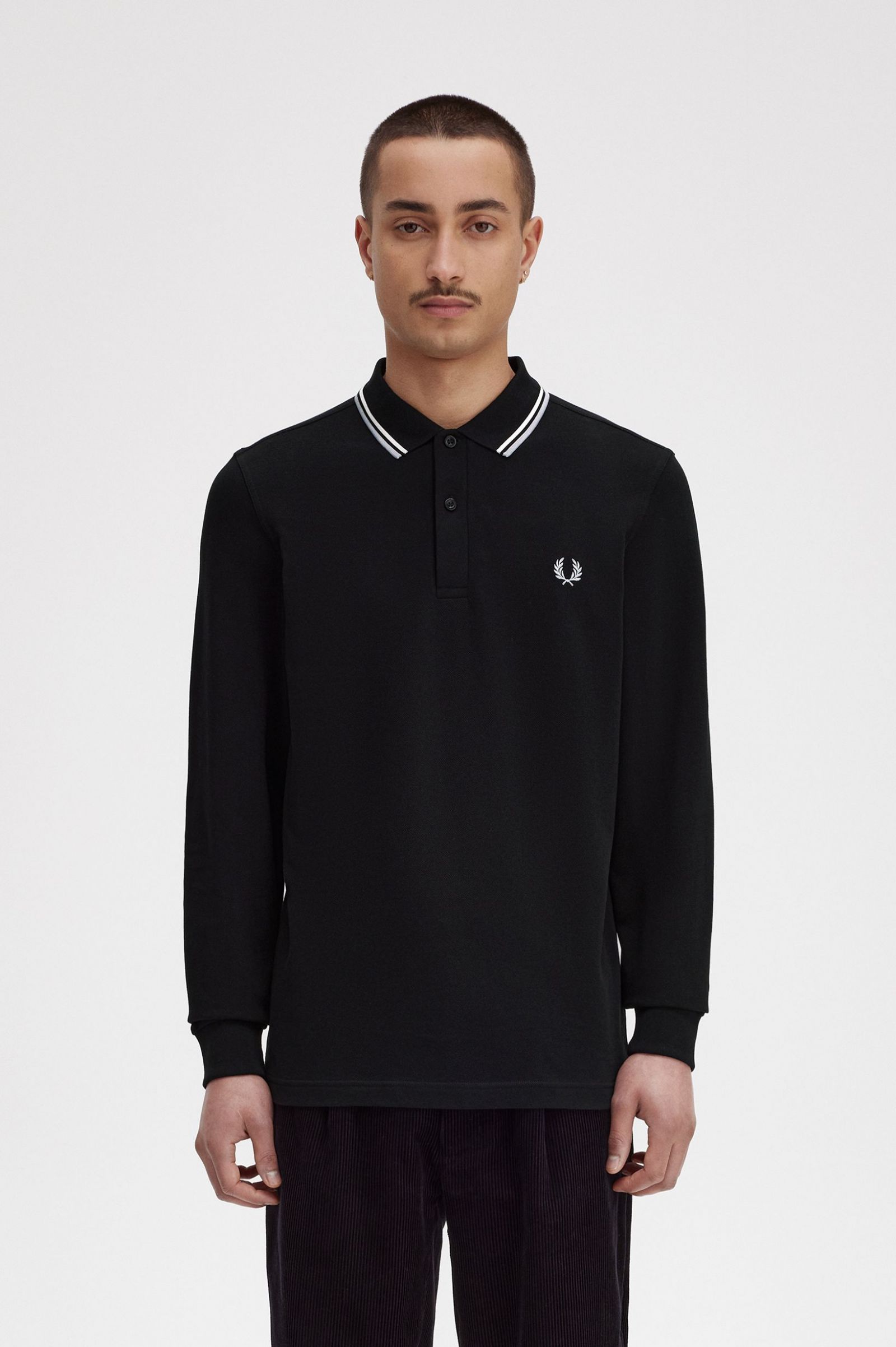 The Fred Perry ShirtM3636 Black / Ecru / Limestone
