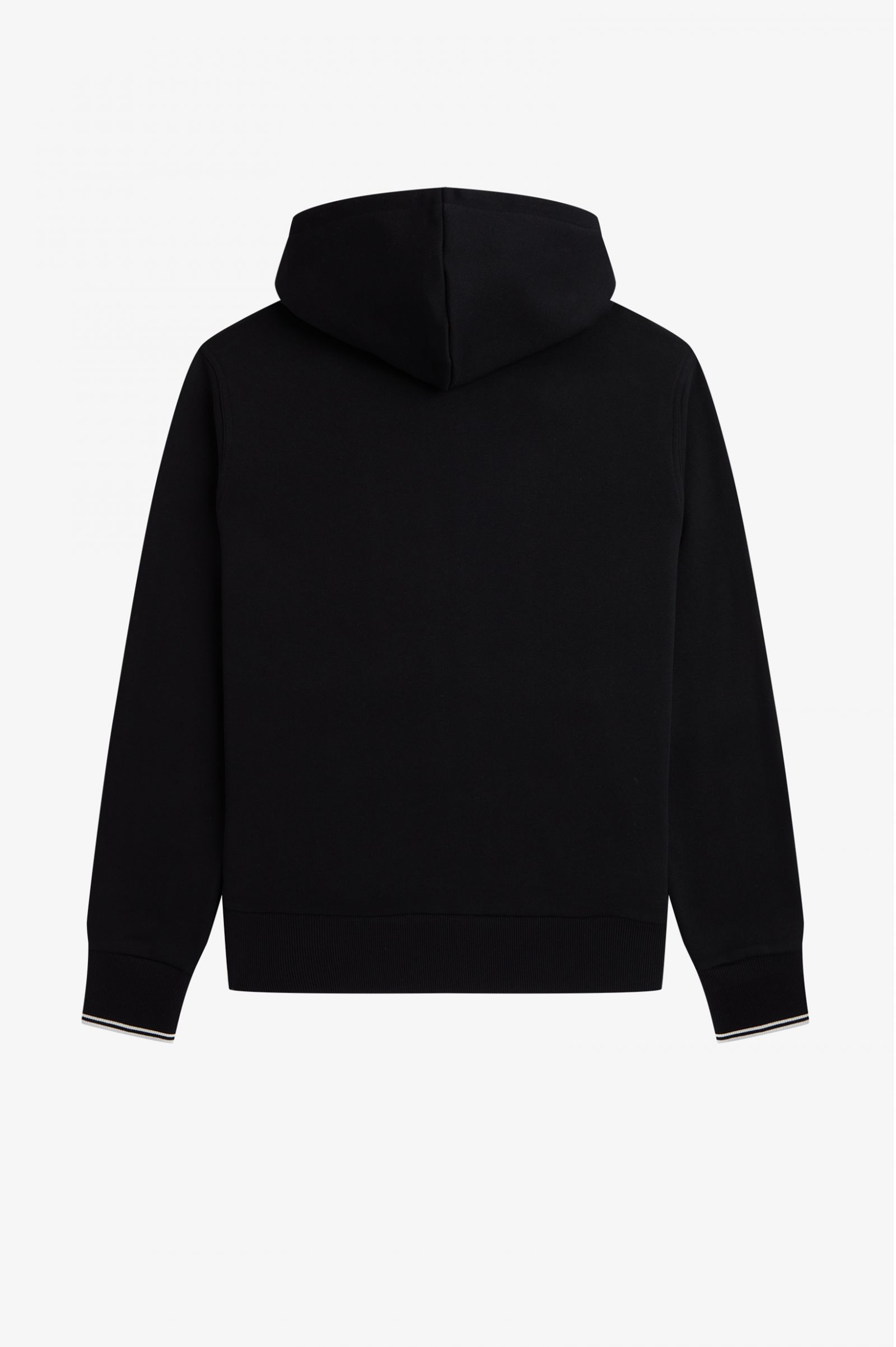 Hooded Zip Through Sweatshirt Black