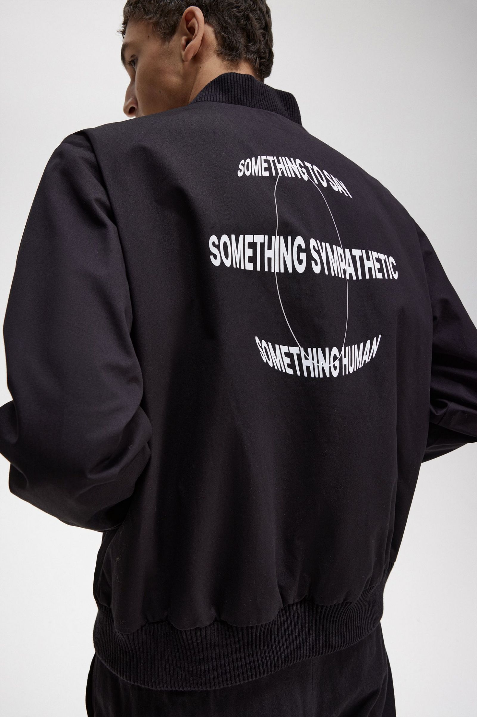 Raf SimonsPrinted Bomber Jacket Black