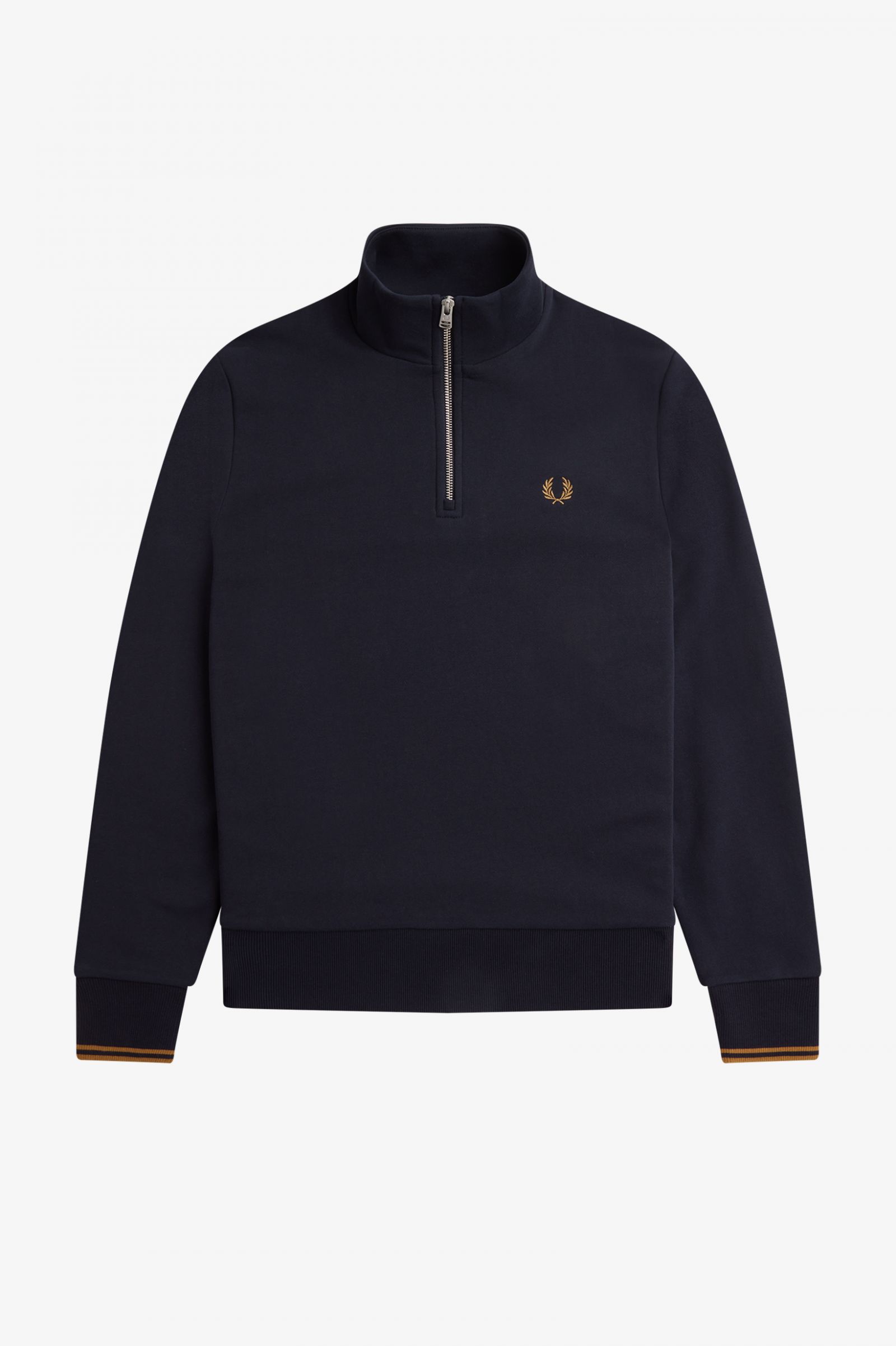 Half Zip Sweatshirt Navy / Dark Caramel