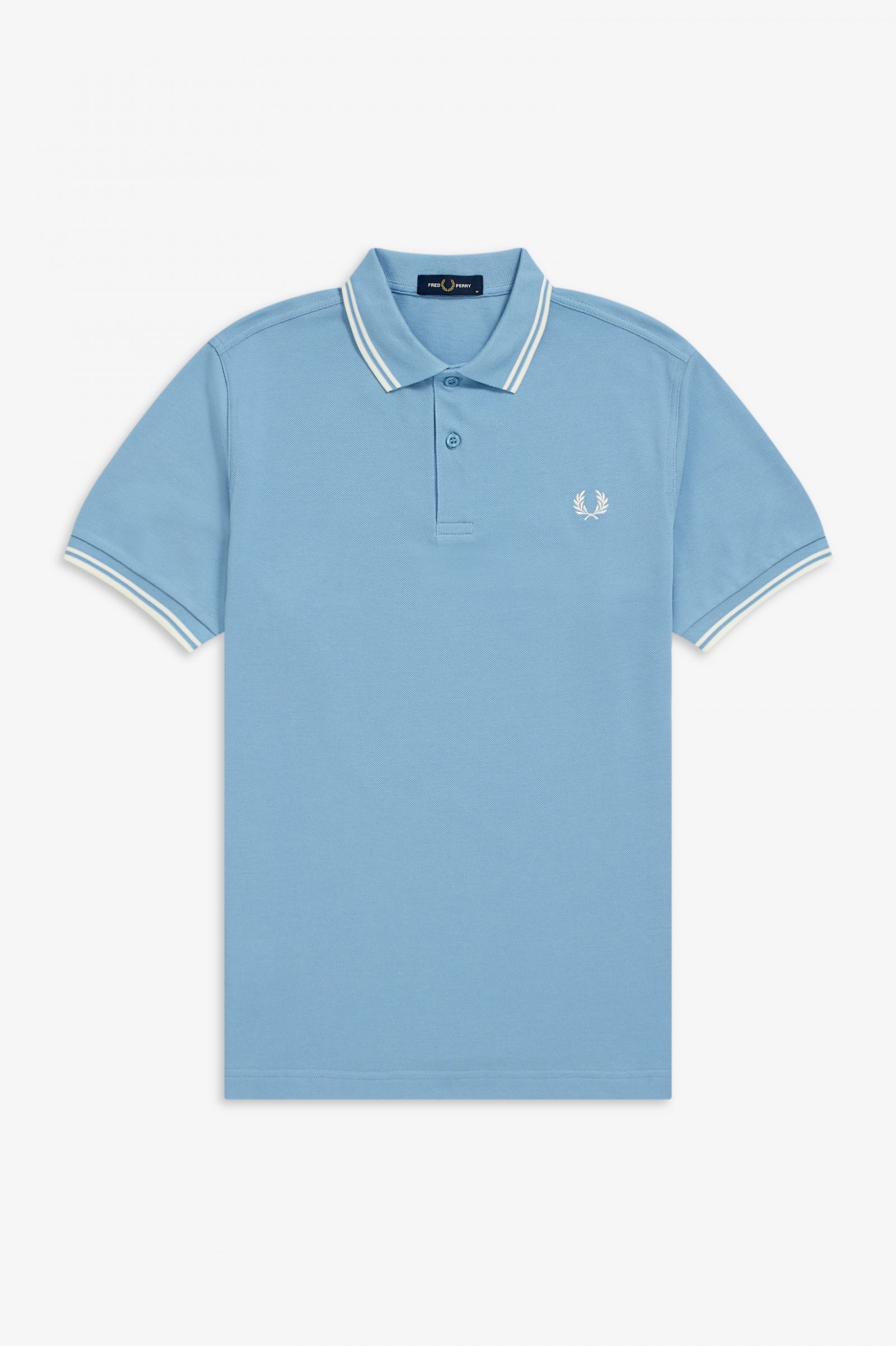 The Fred Perry ShirtM3600 Sky Blue / Snow White / Snow White