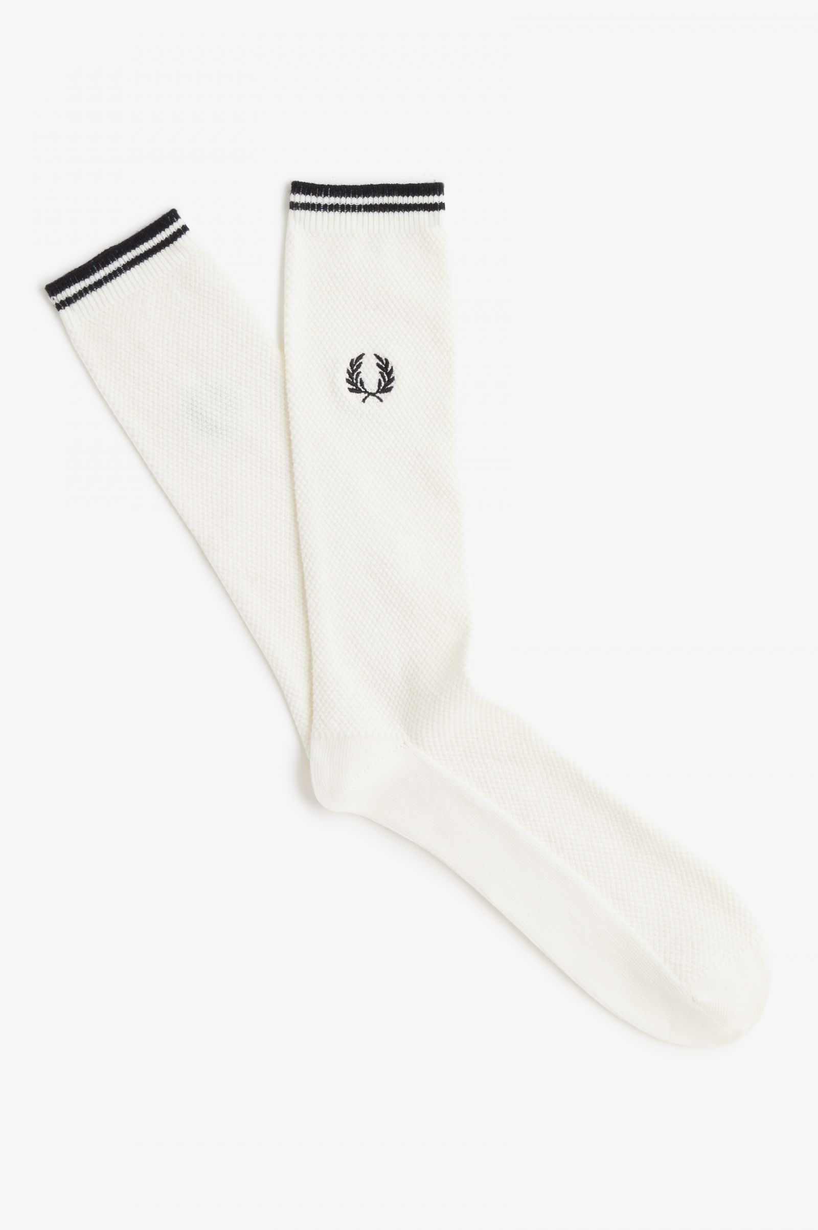 Tipped Socks Snow White / Black