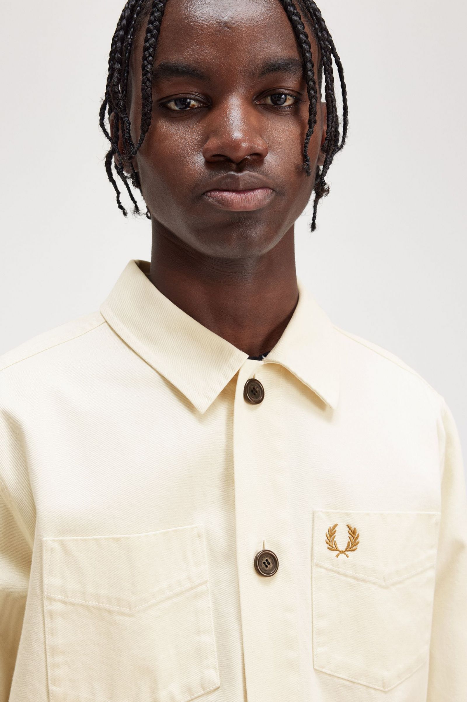 Twill Overshirt Ecru