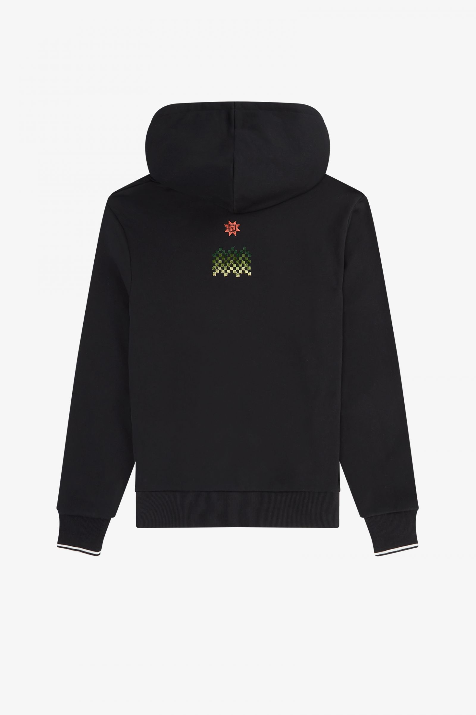 AdishEmbroidered Hooded Sweatshirt Black
