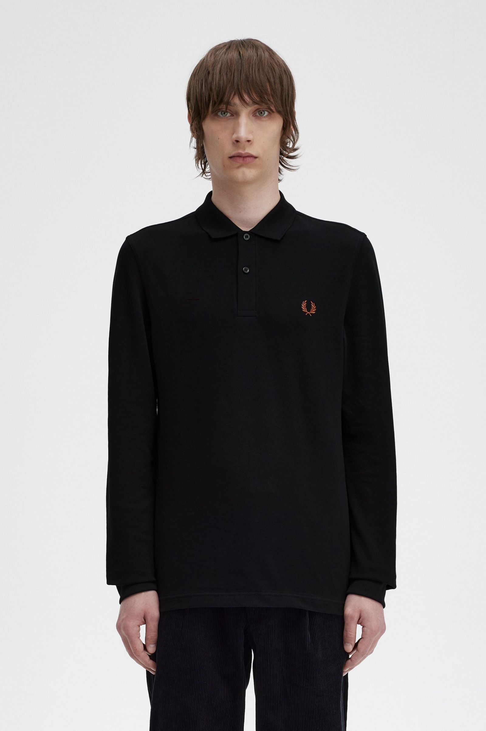 The Fred Perry ShirtM6006 Black / Whisky Brown
