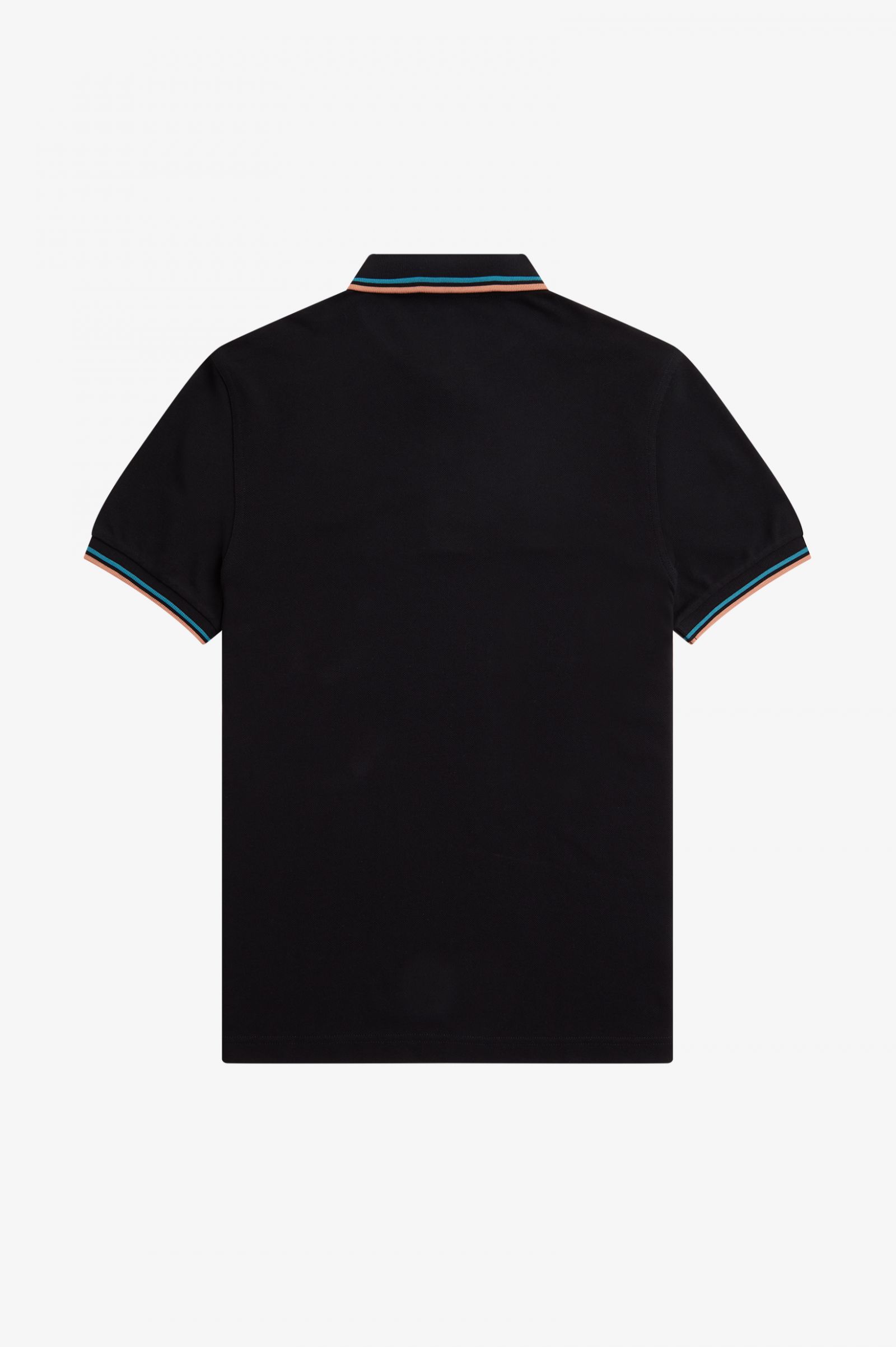 The Fred Perry ShirtM3600 Black / Cyber Blue / Light Rust