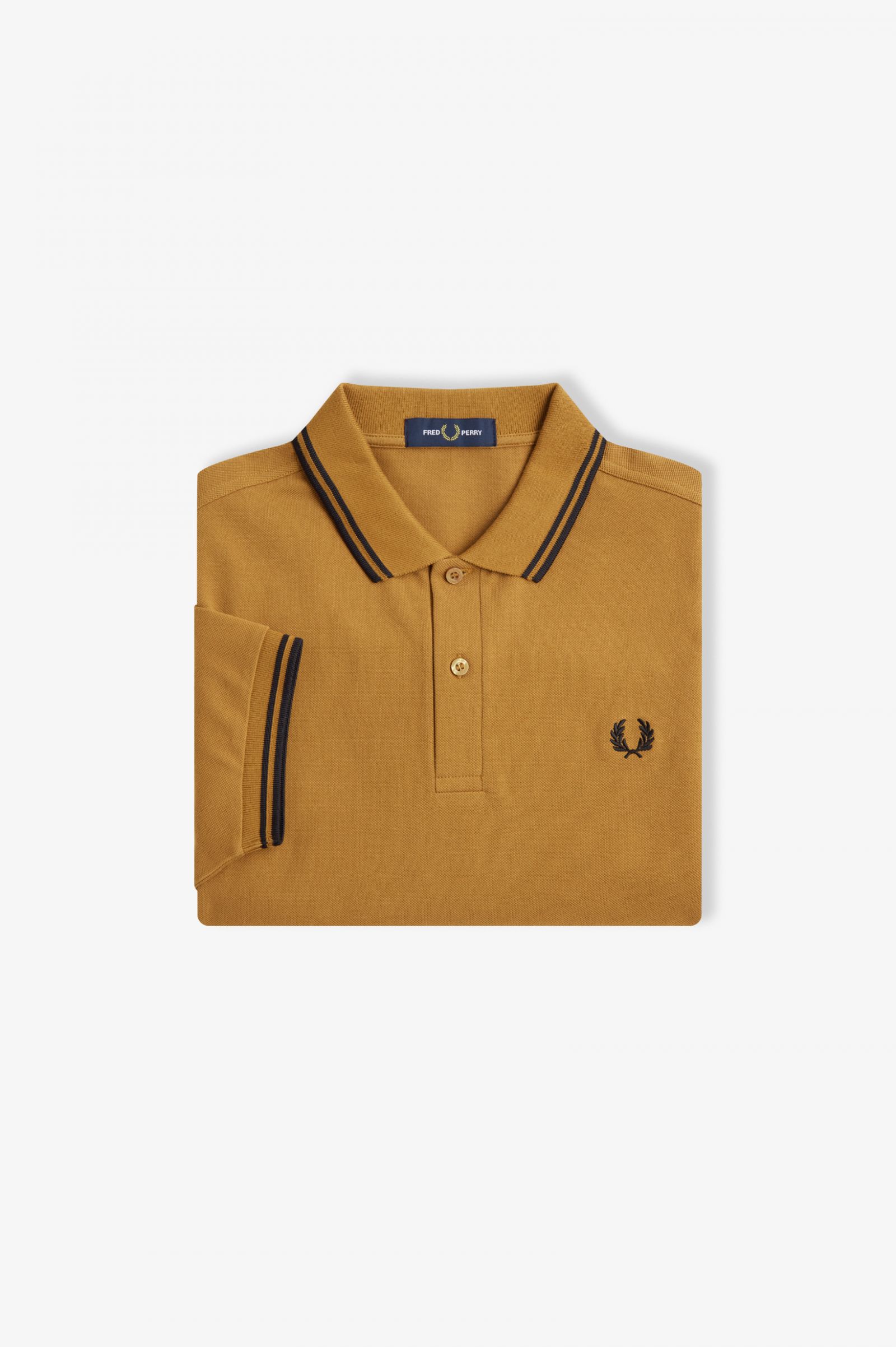 The Fred Perry ShirtM3600 Dark Caramel / Black / Black