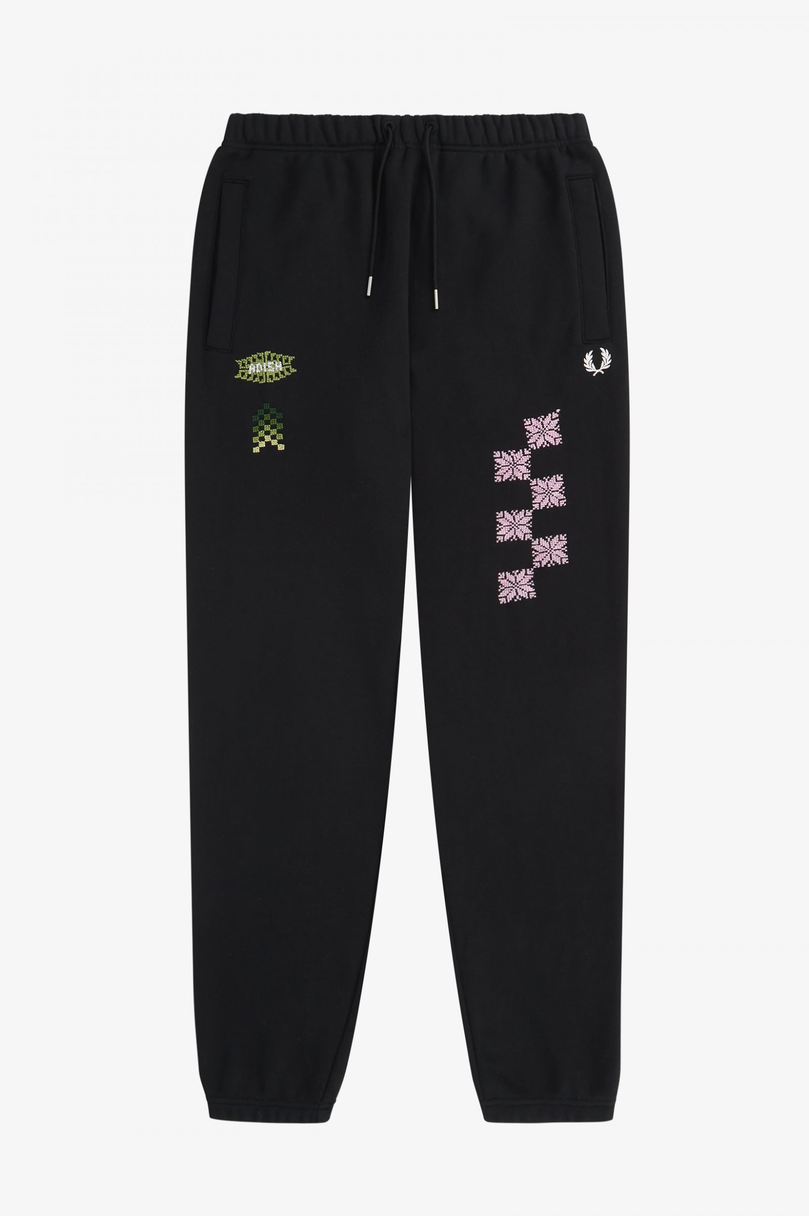 AdishEmbroidered Sweatpants Black