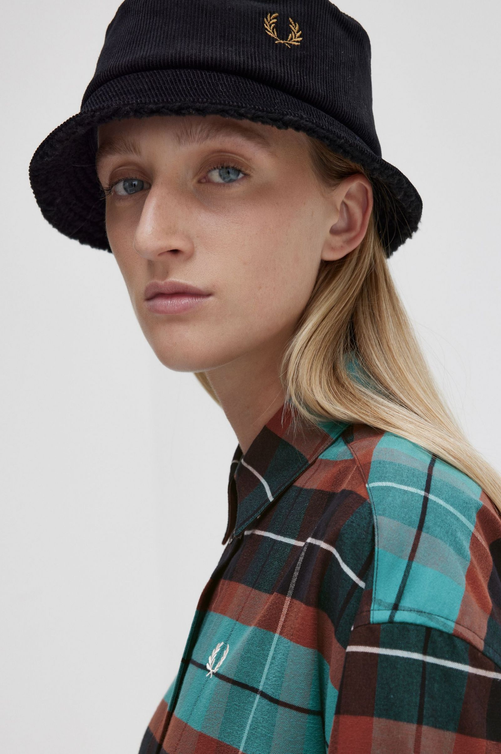 Brushed Tartan Shirt Dress Deep Mint