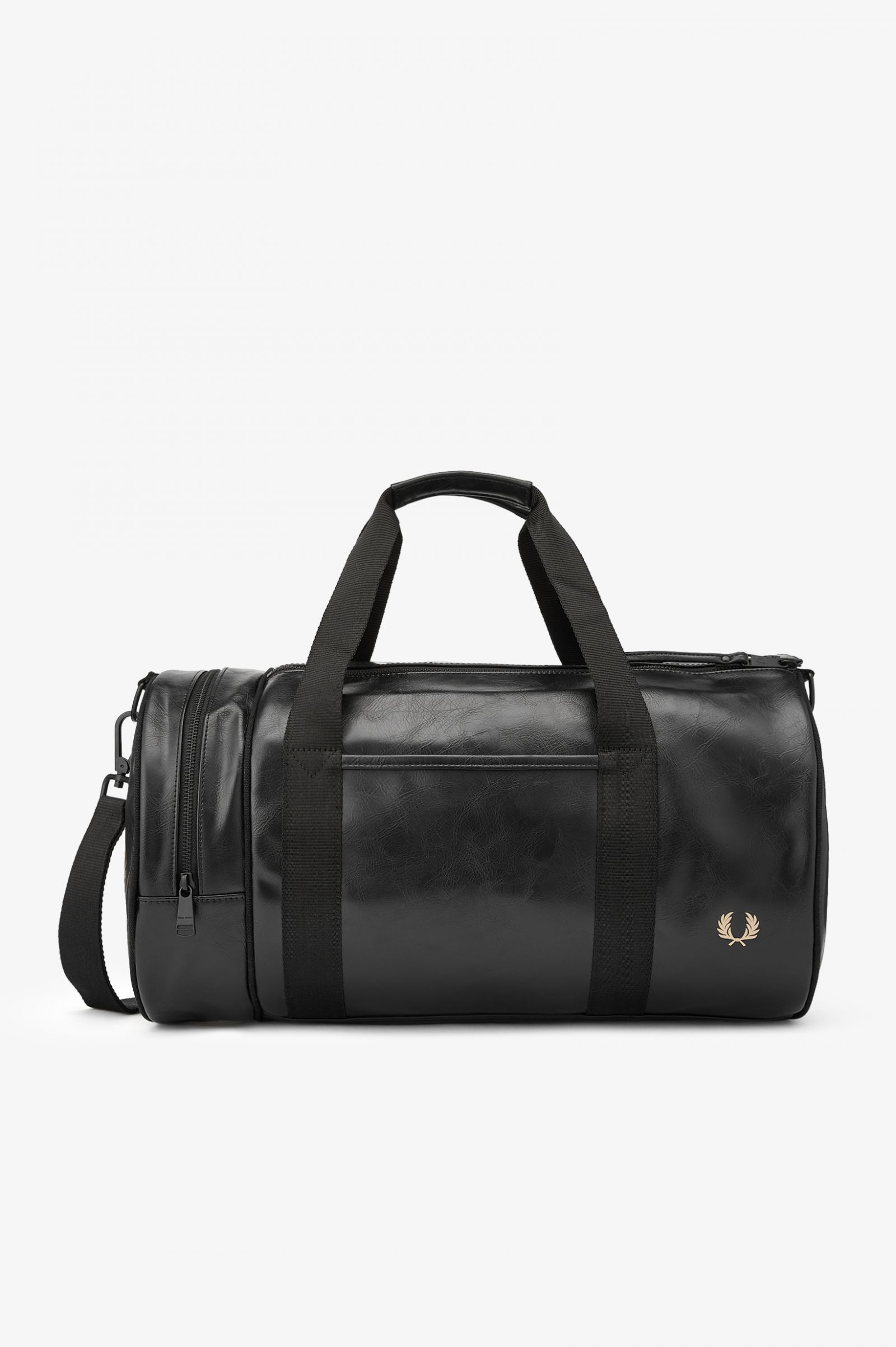 Tonal PU Barrel Bag Black
