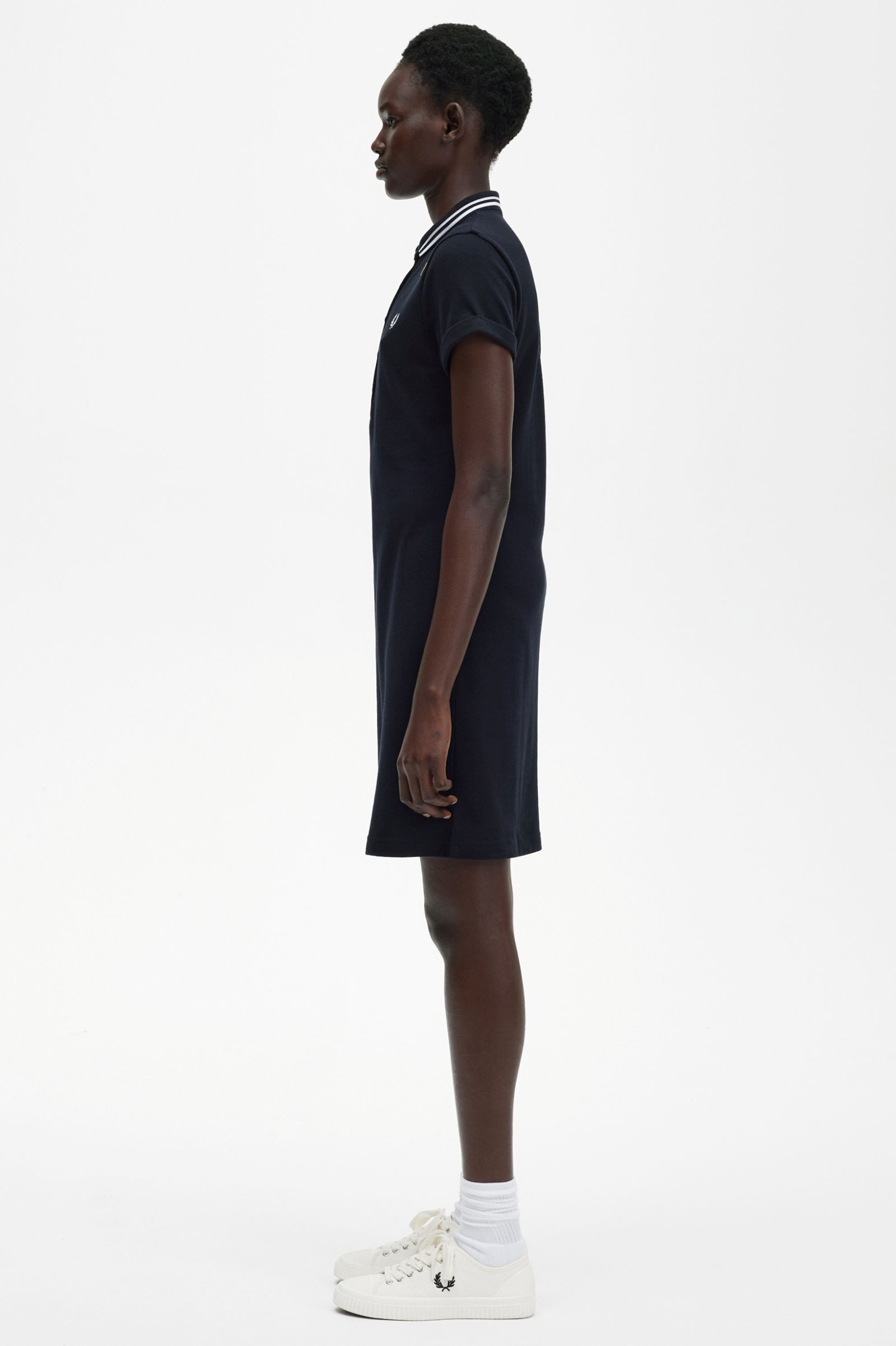 Amy Winehouse FoundationTipped Piqué Dress Black