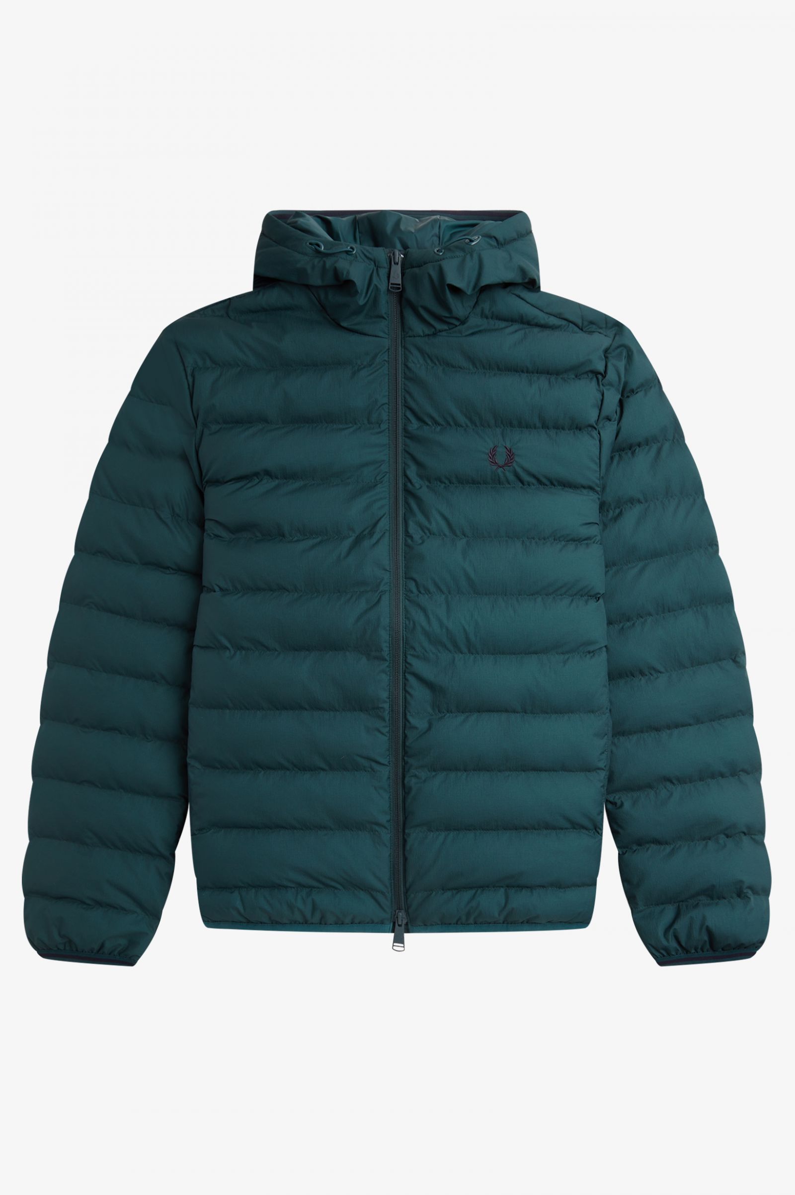 Hooded Insulated Jacket Petrol Blue