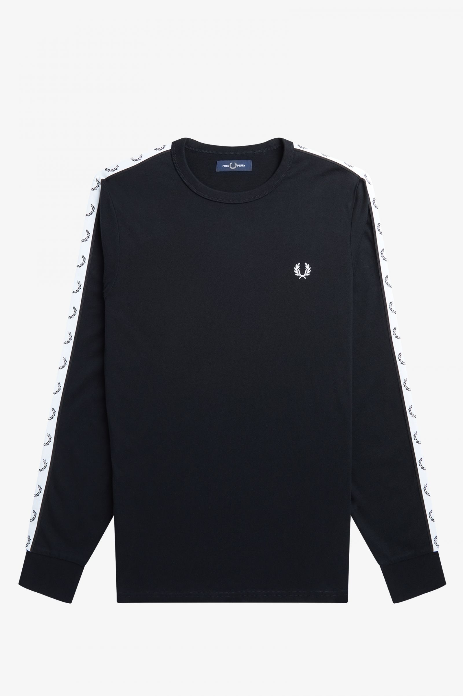 Taped Long Sleeve T-Shirt Black