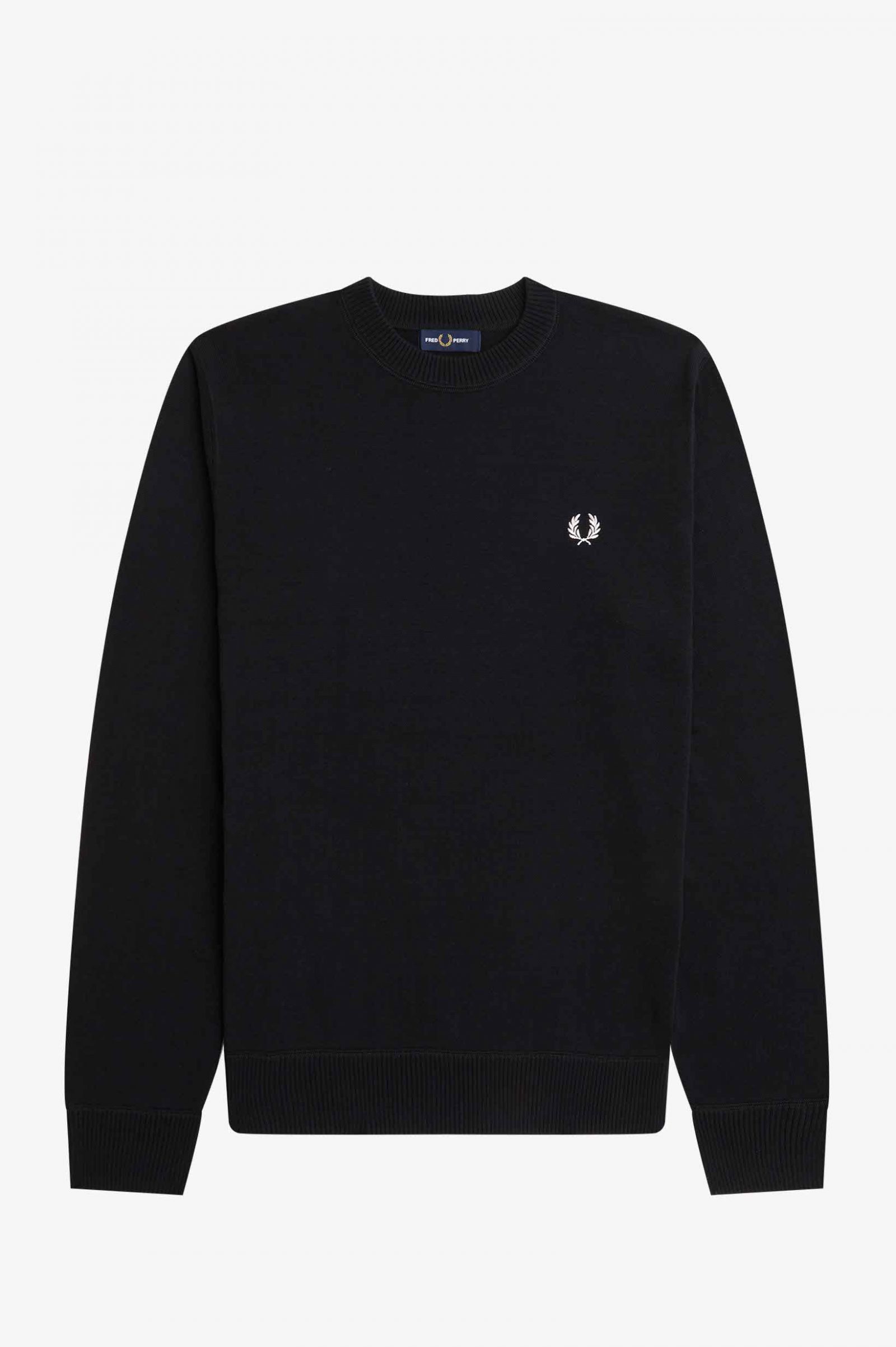 Graphic Laurel Wreath Jumper Black