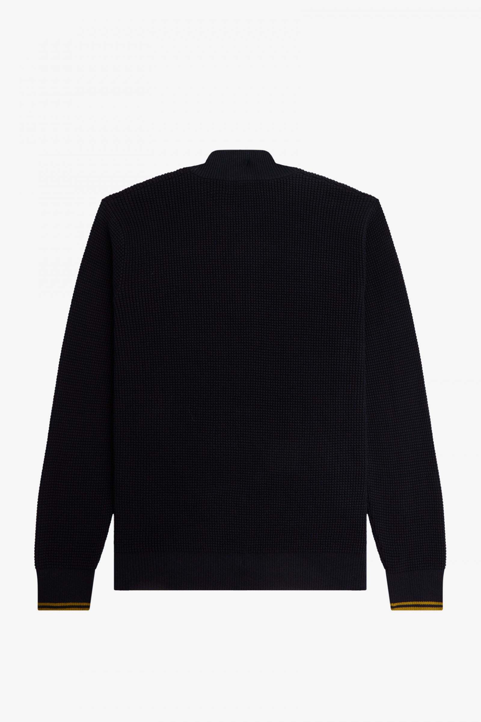 Waffle Stitch Half Zip Jumper Navy