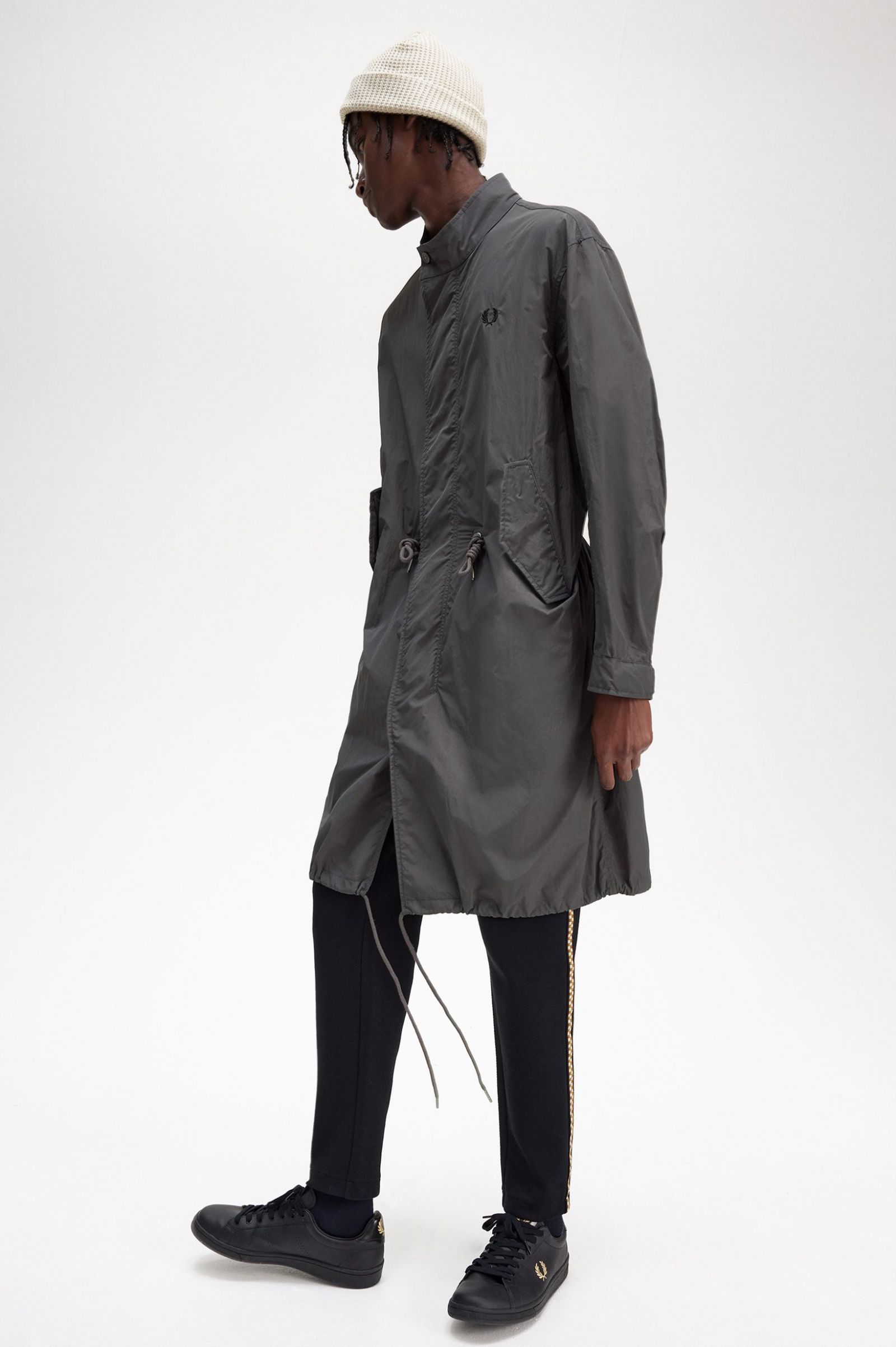 Straight Hem Parka Gunmetal
