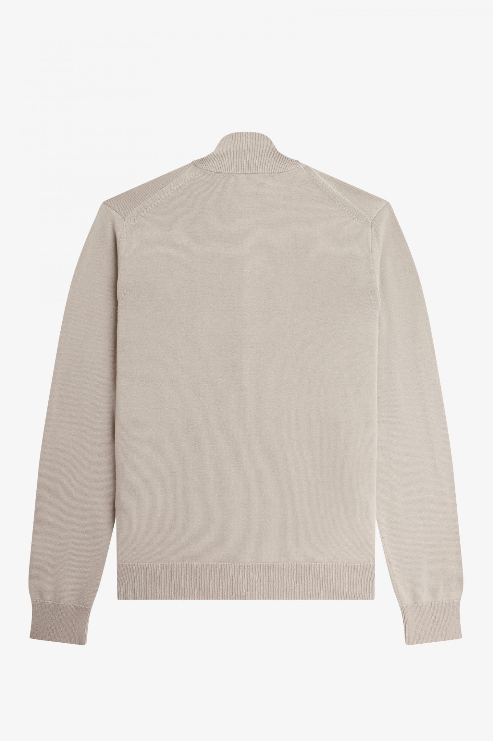 Zip Through Cardigan Dark Oatmeal