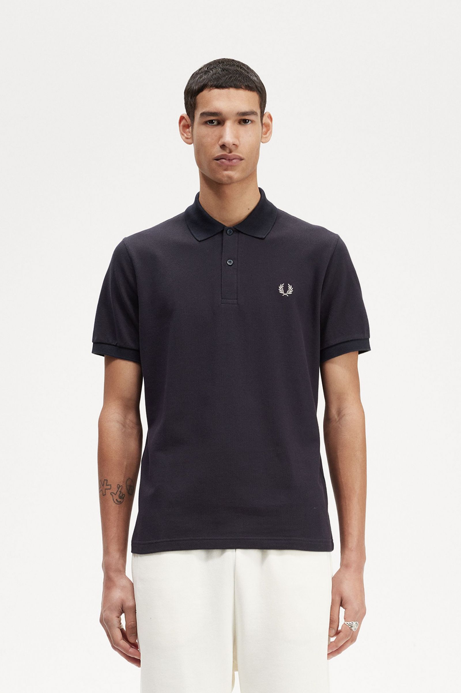 The Fred Perry ShirtM3 Navy / Light Oyster