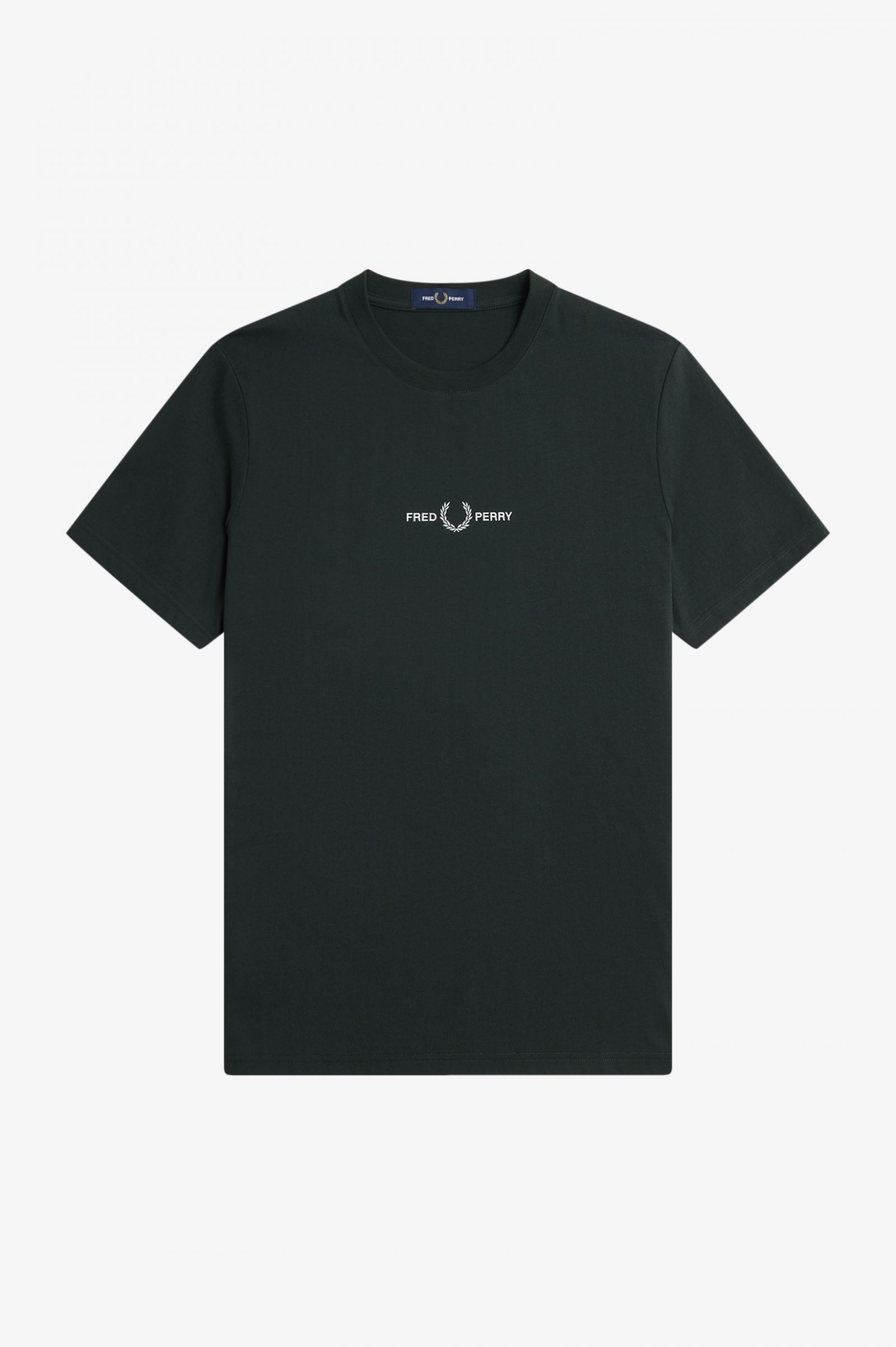 Embroidered T-Shirt Night Green