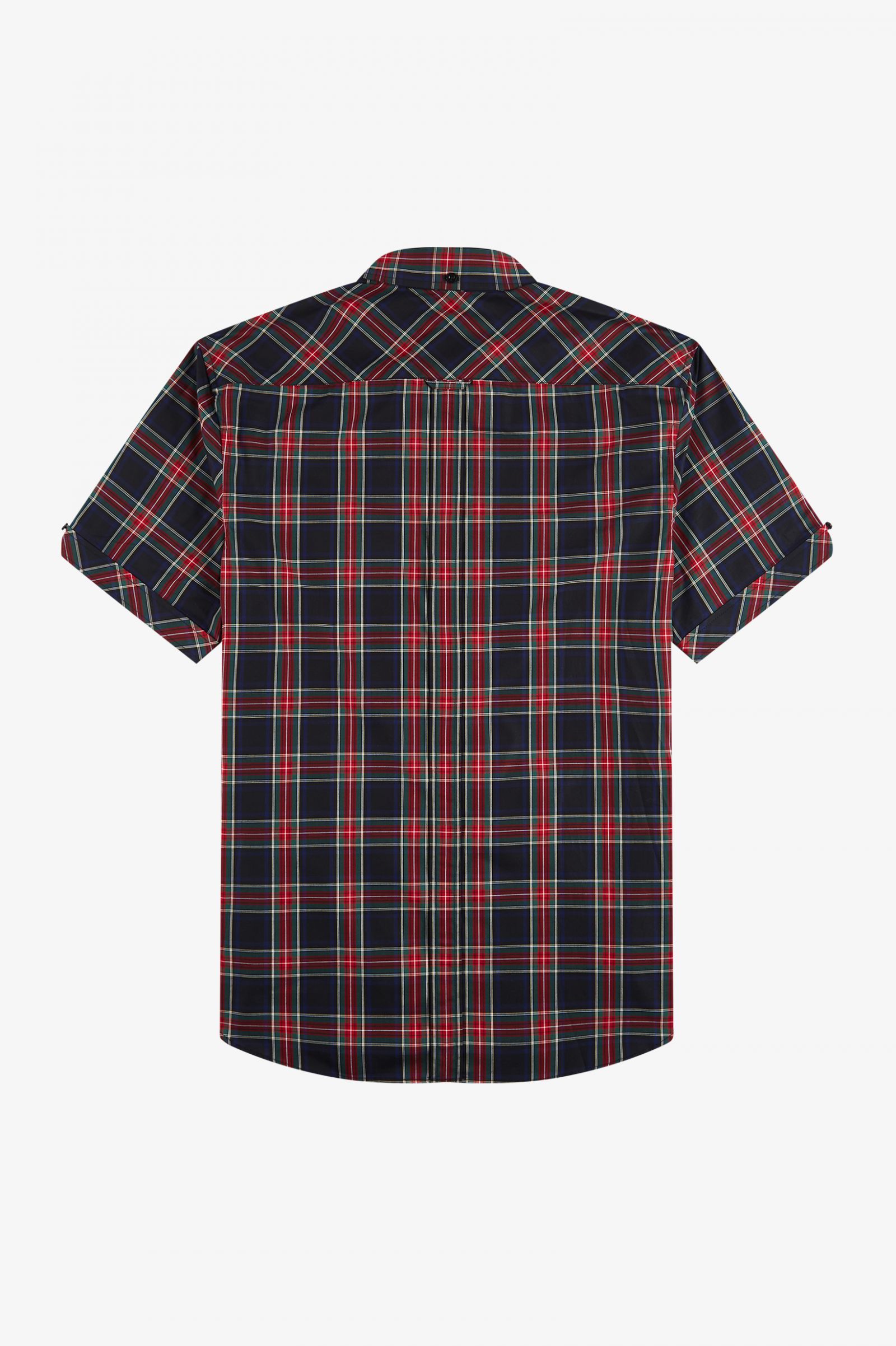 Made In EnglandShort Sleeve Tartan Shirt White