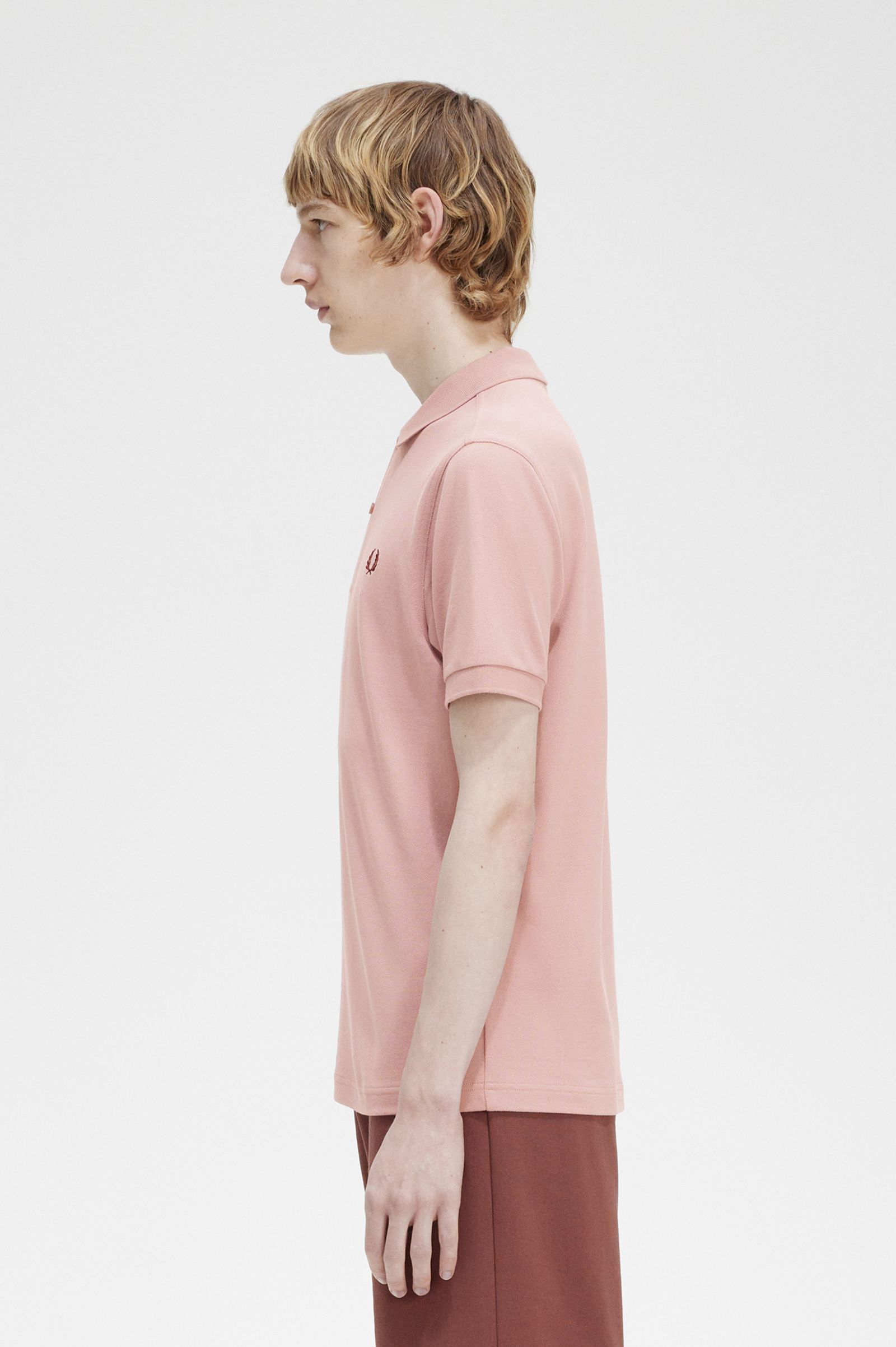 The Fred Perry ShirtM6000 Dusty Rose Pink / Oxblood