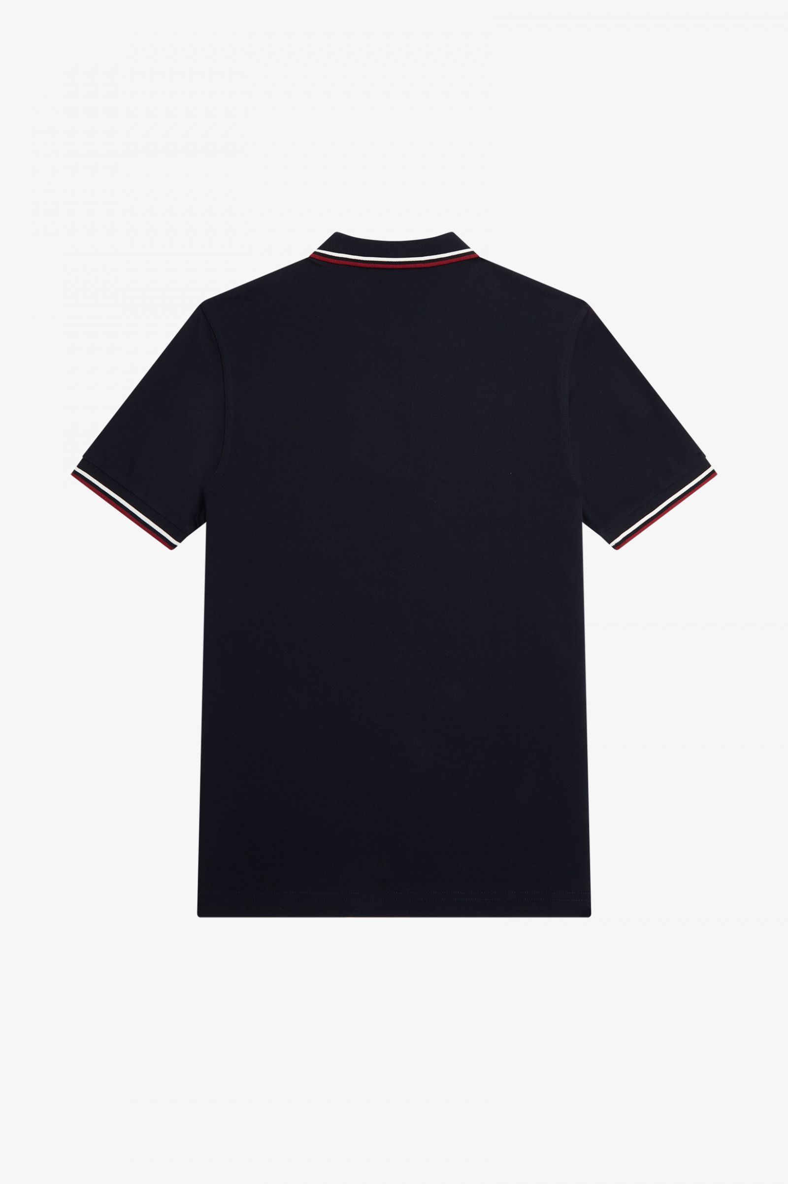 The Fred Perry ShirtM3600 Navy / Snow White / Burnt Red