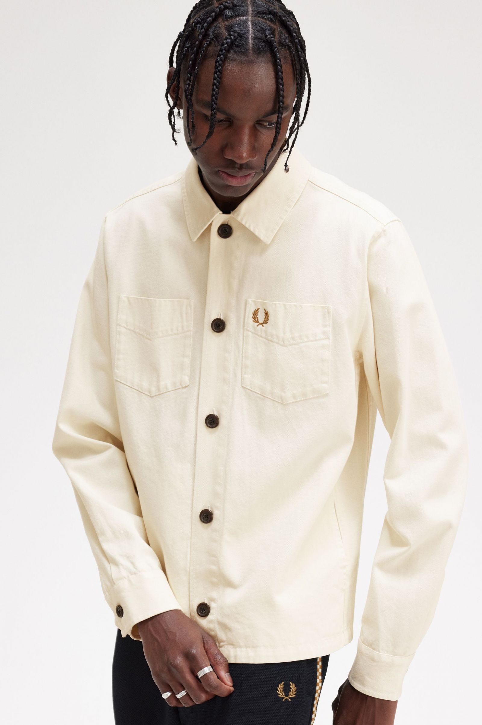 Twill Overshirt Ecru