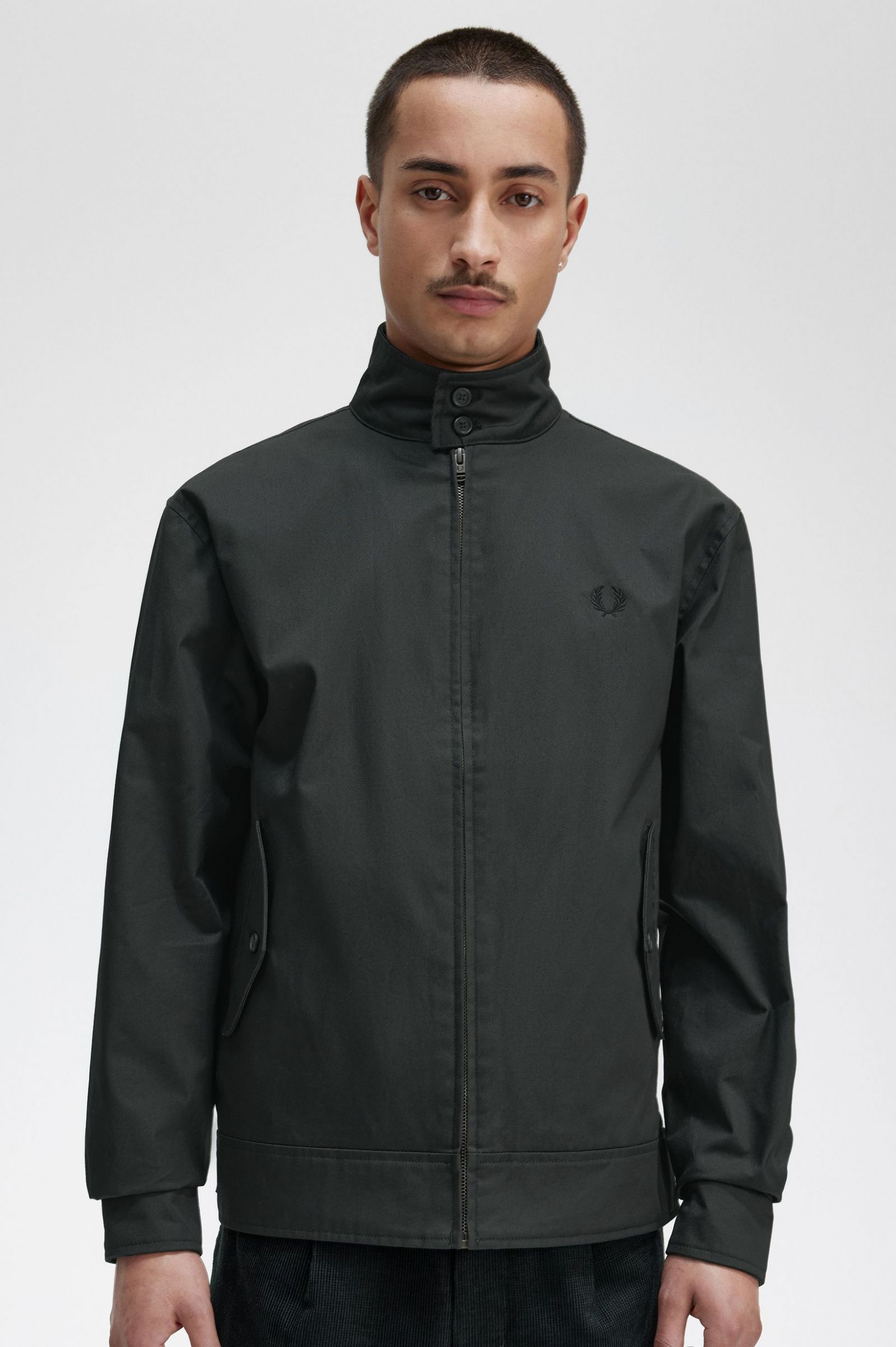 Waxed Cotton Jacket Night Green