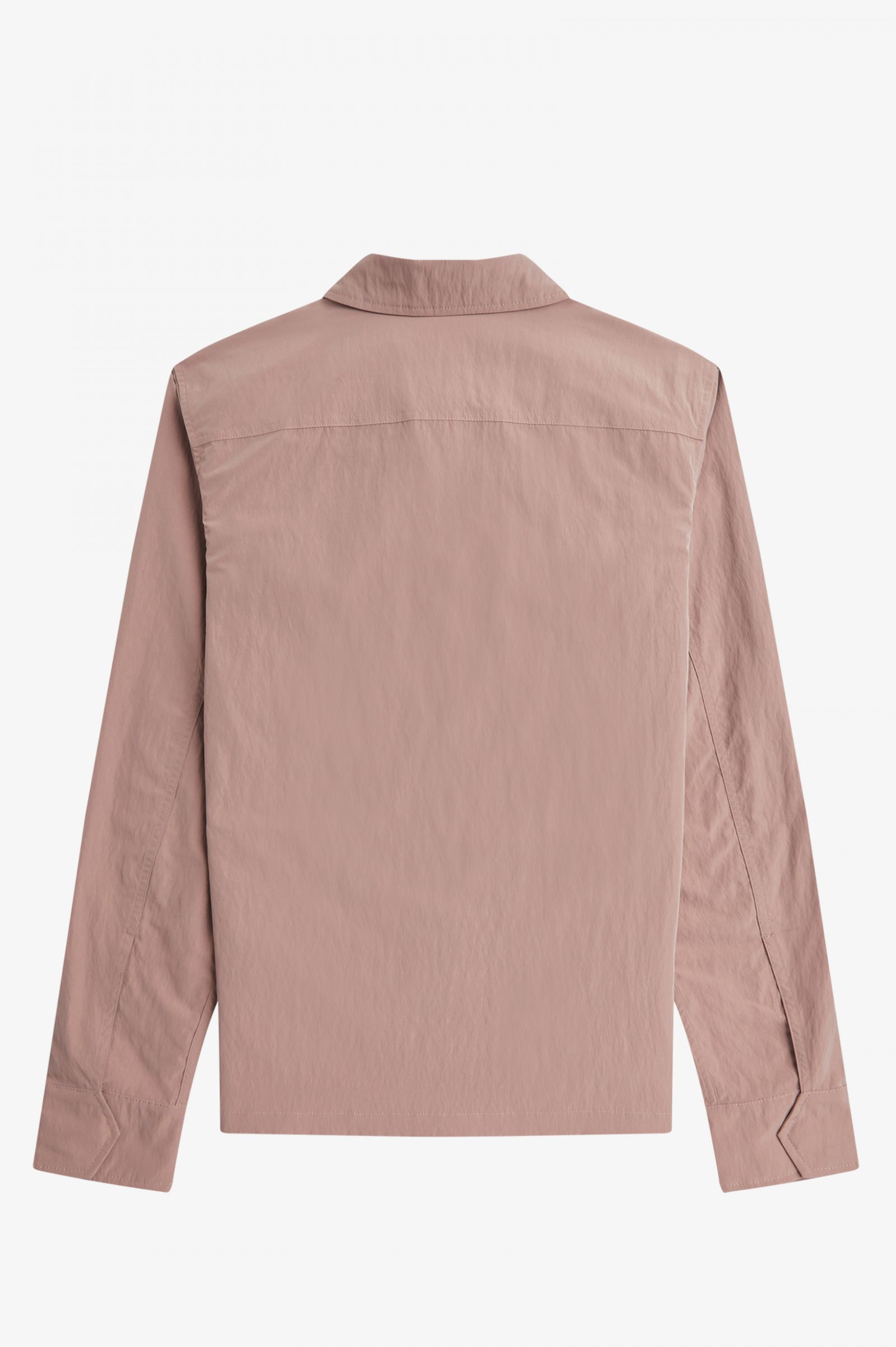Zip-Through Overshirt Dark Pink