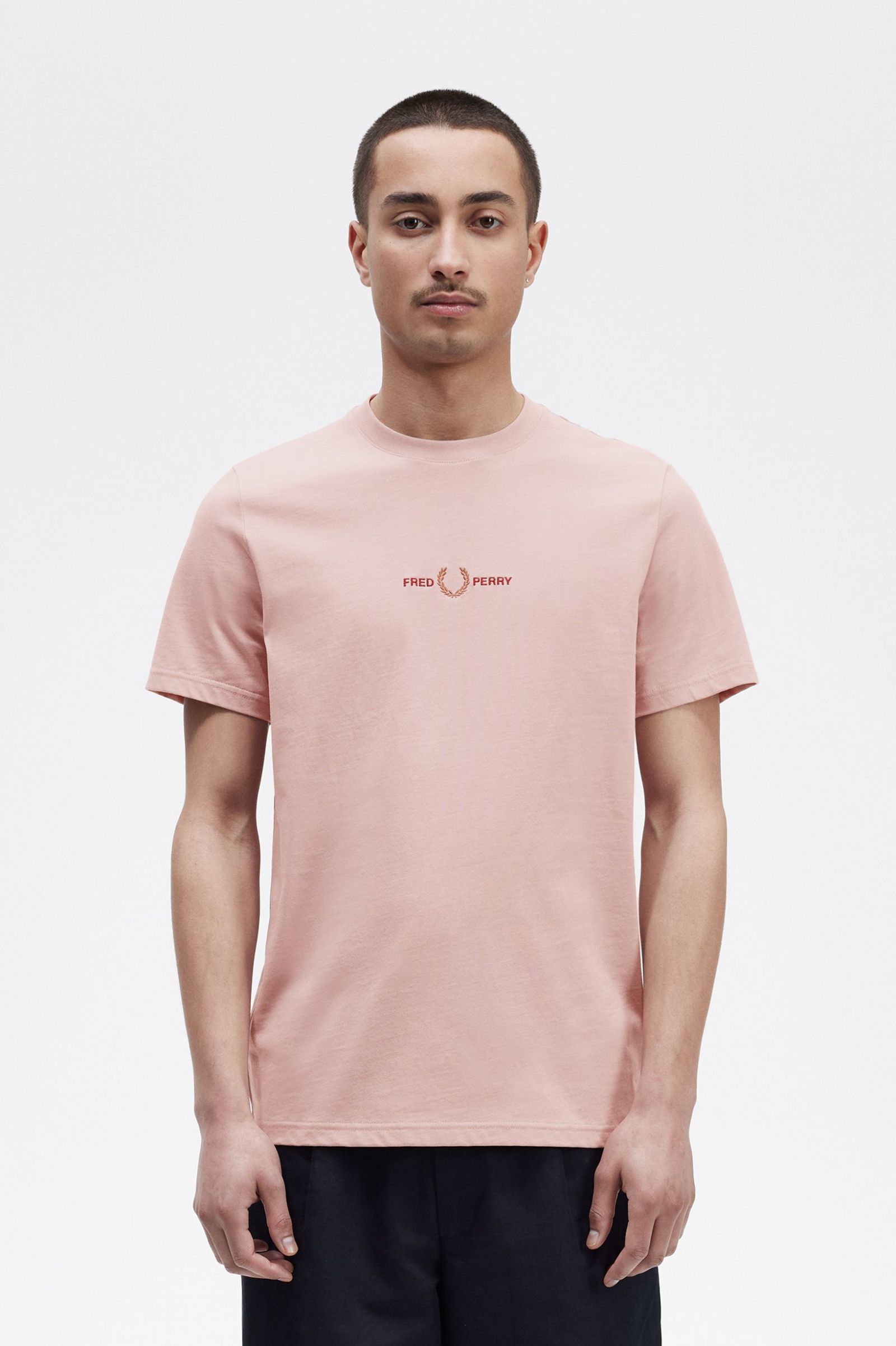 Embroidered T-Shirt Dusty Rose Pink