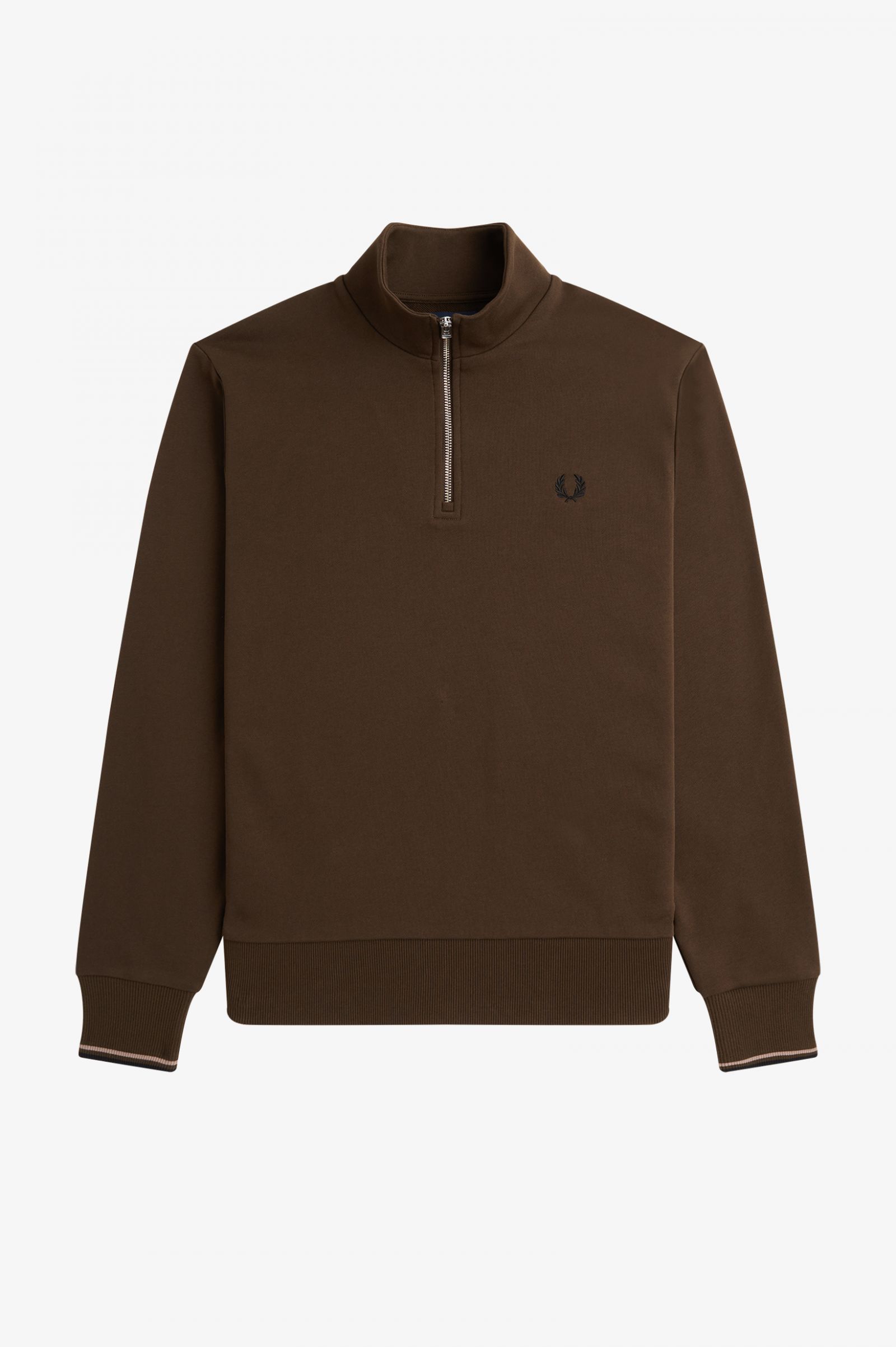 Half Zip Sweatshirt Burnt Tobacco