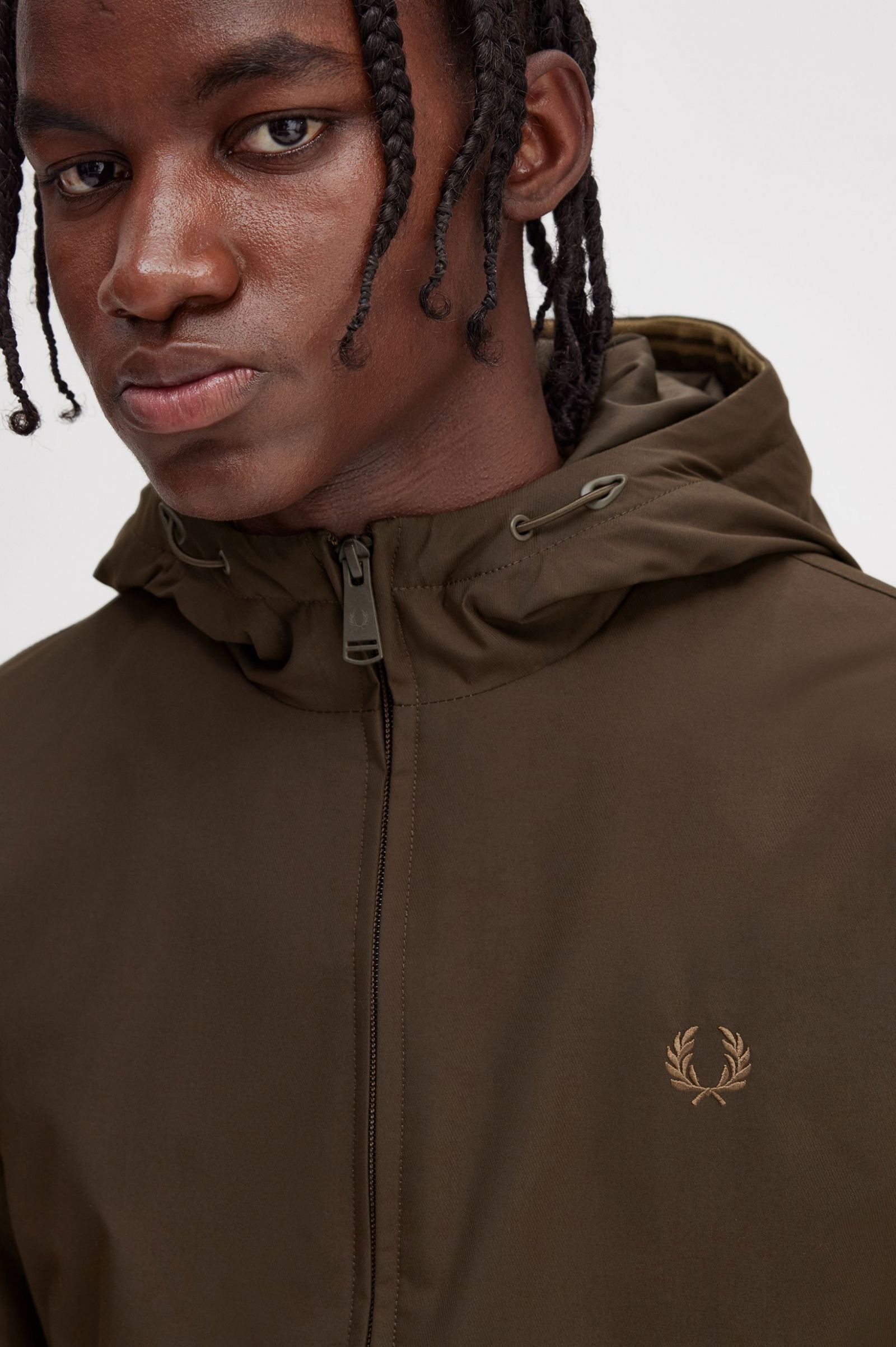 Padded Hooded Brentham Jacket Burnt Tobacco
