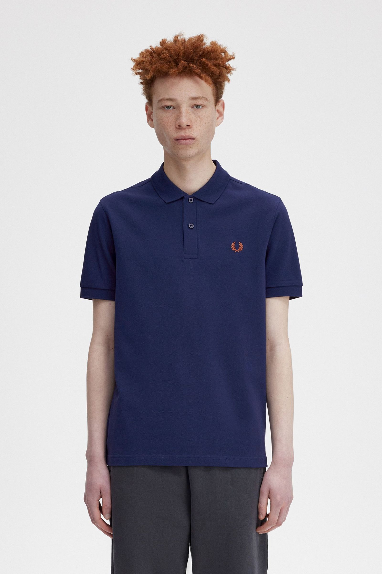 The Fred Perry ShirtM6000 French Navy / Whisky Brown