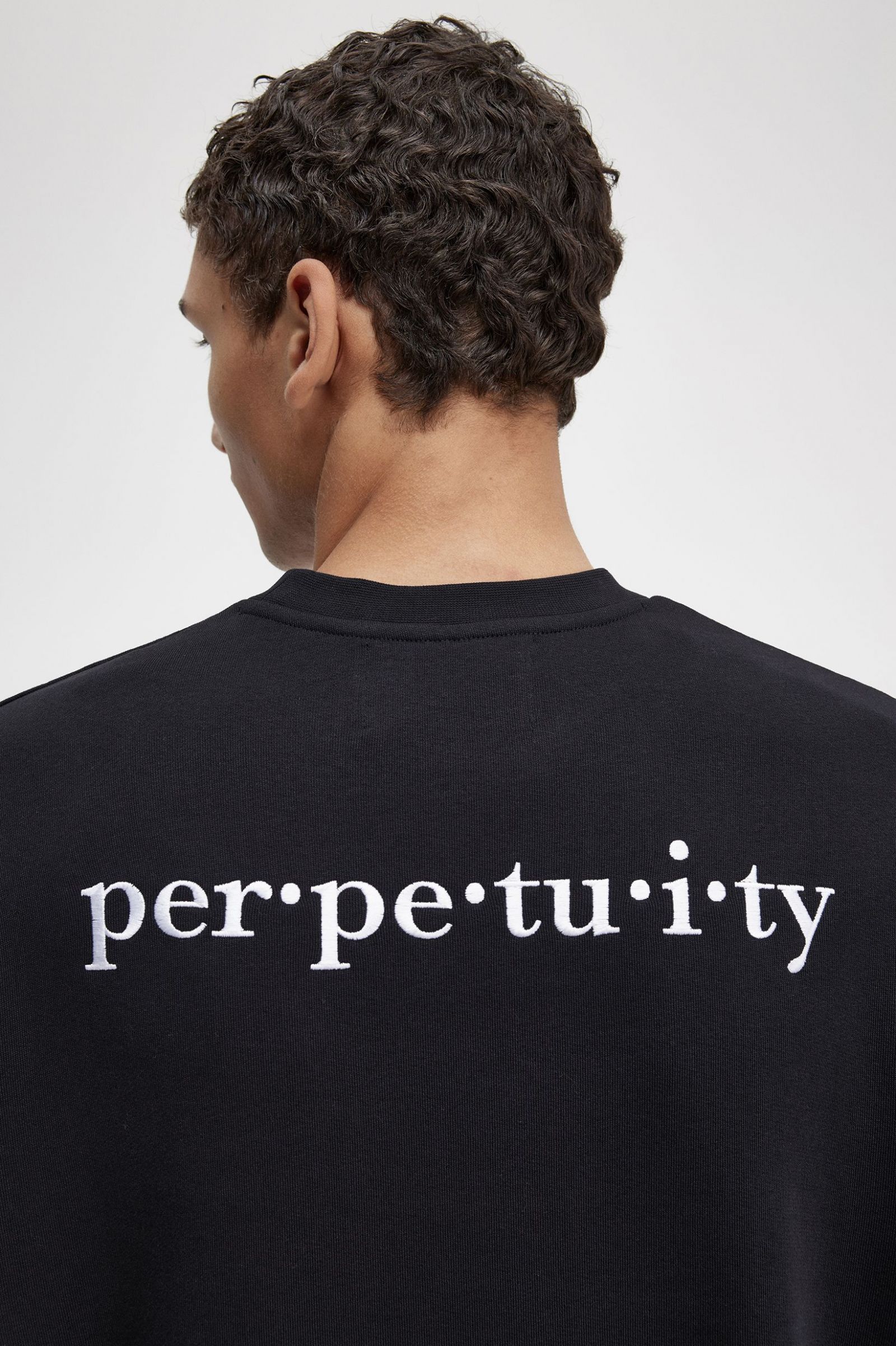 Raf SimonsEmbroidered Sweatshirt Black