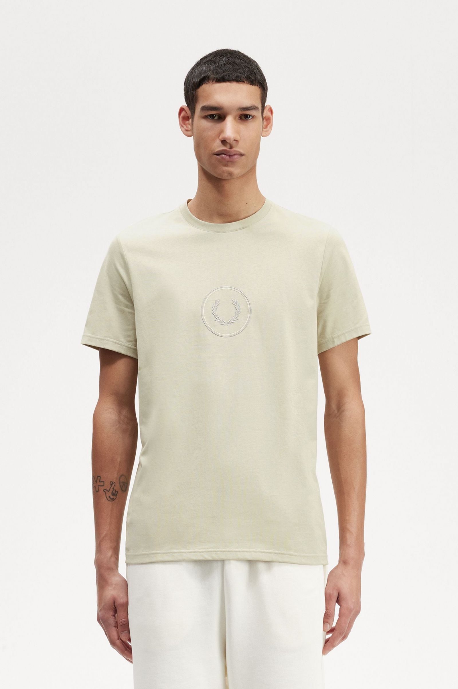 Circle Branding T-Shirt Light Oyster