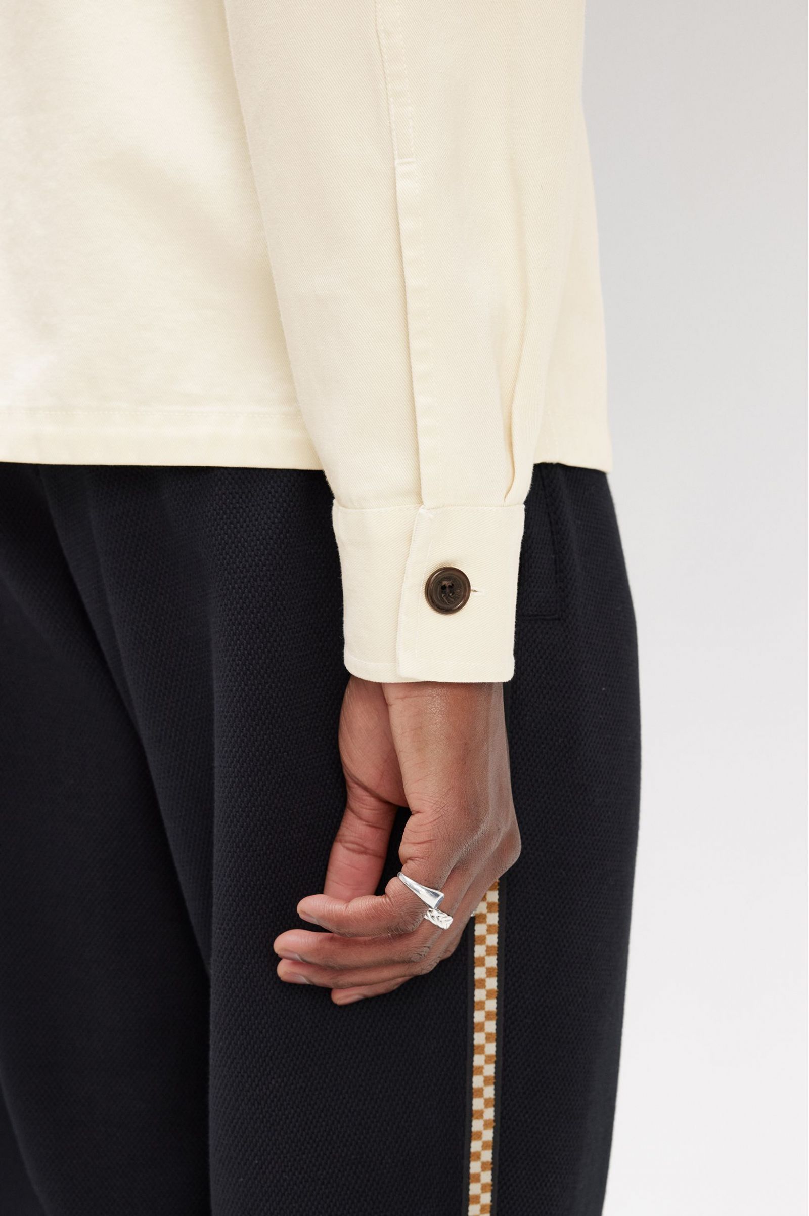 Twill Overshirt Ecru