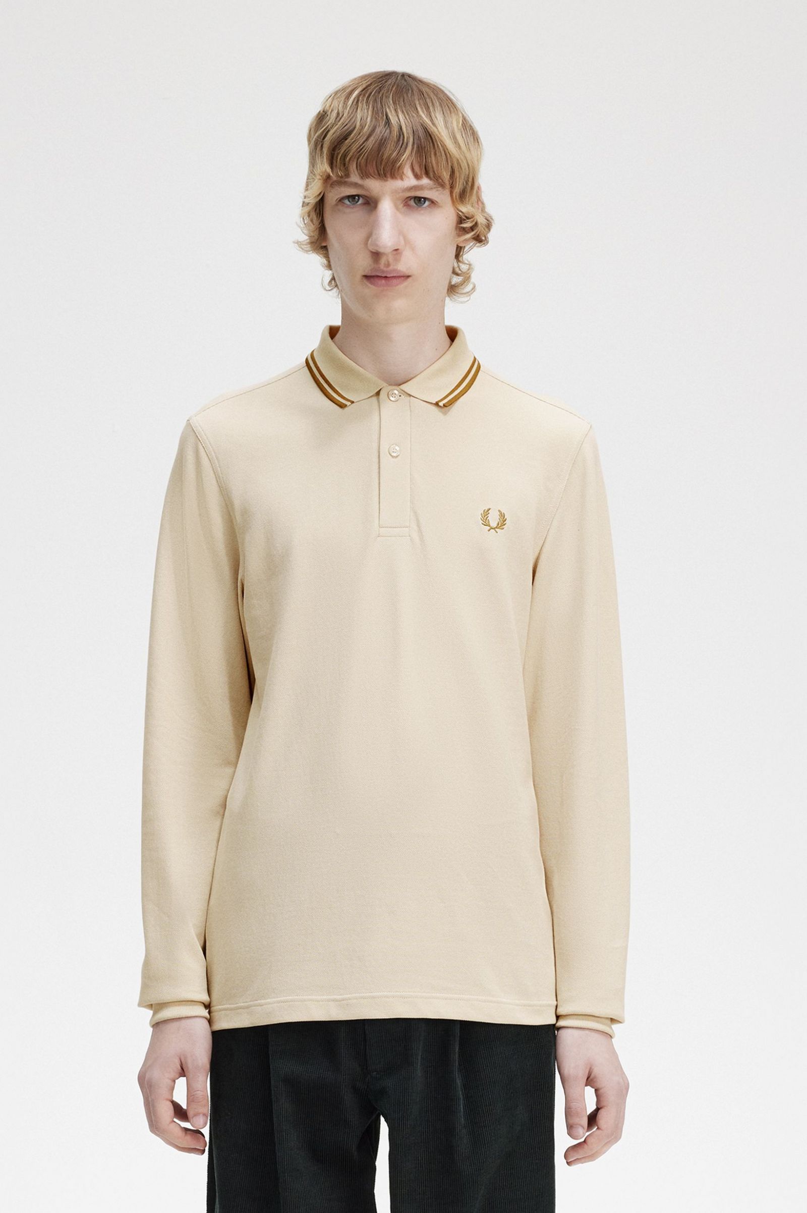 The Fred Perry ShirtM3636 Oatmeal / Dark Caramel / Dark Caramel