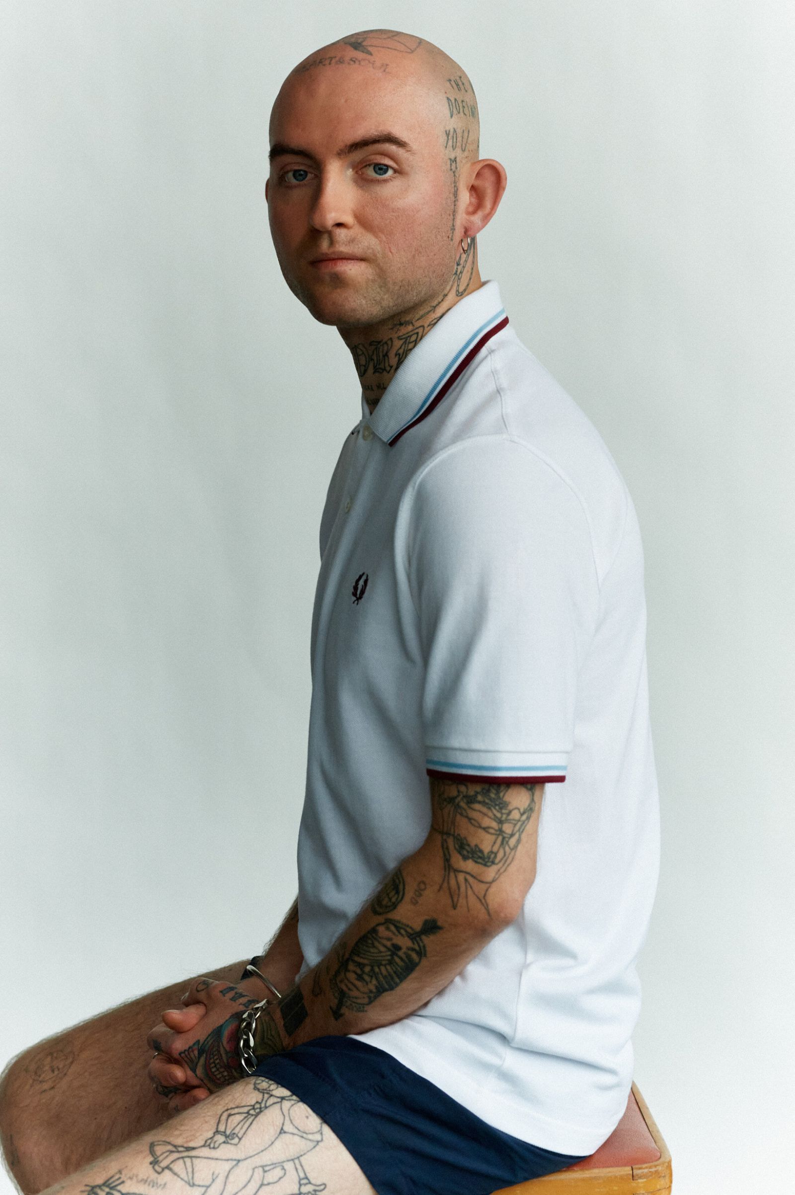 The Fred Perry ShirtM12 White / Ice / Maroon