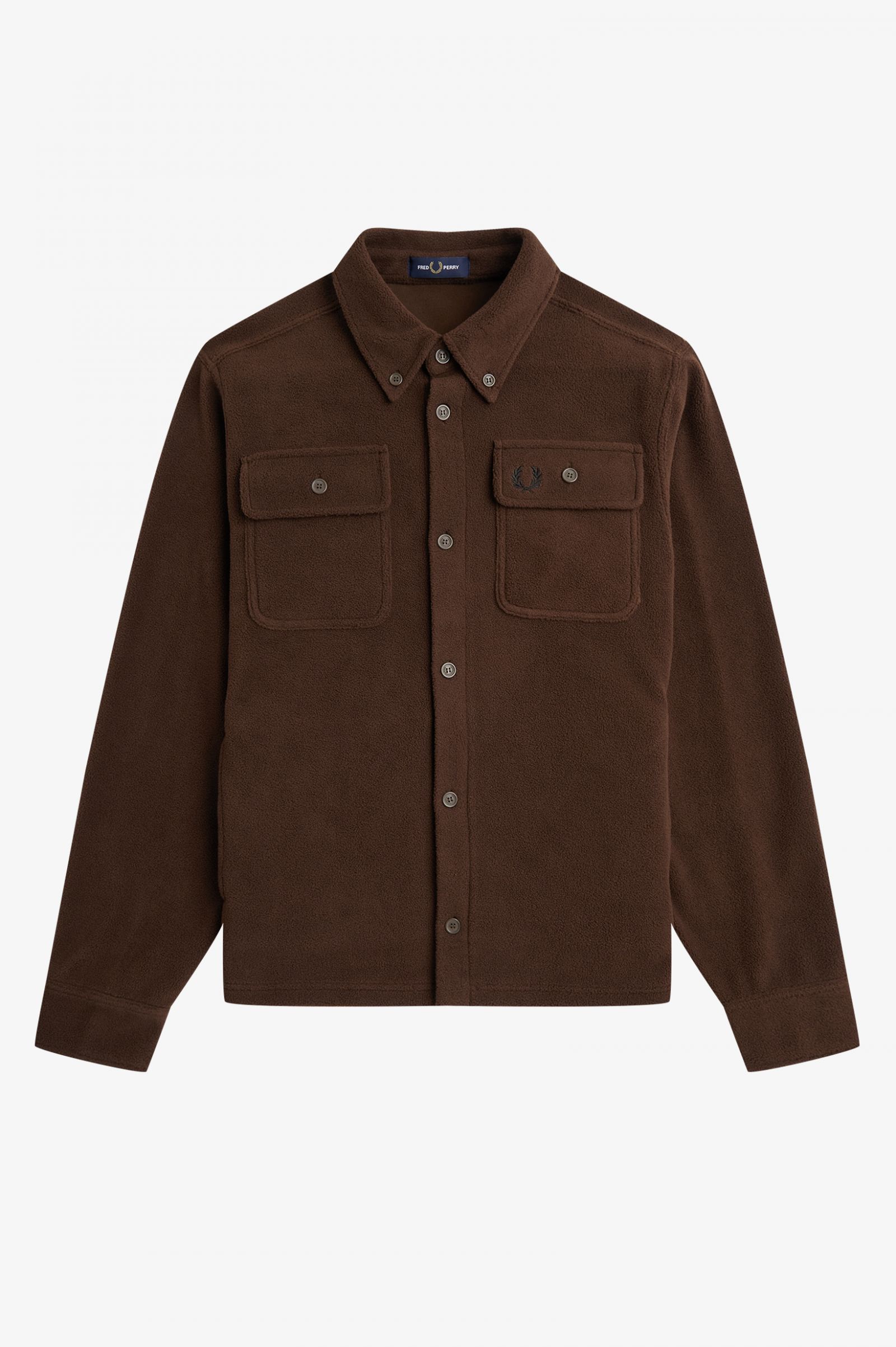 Fleece Overshirt Burnt Tobacco