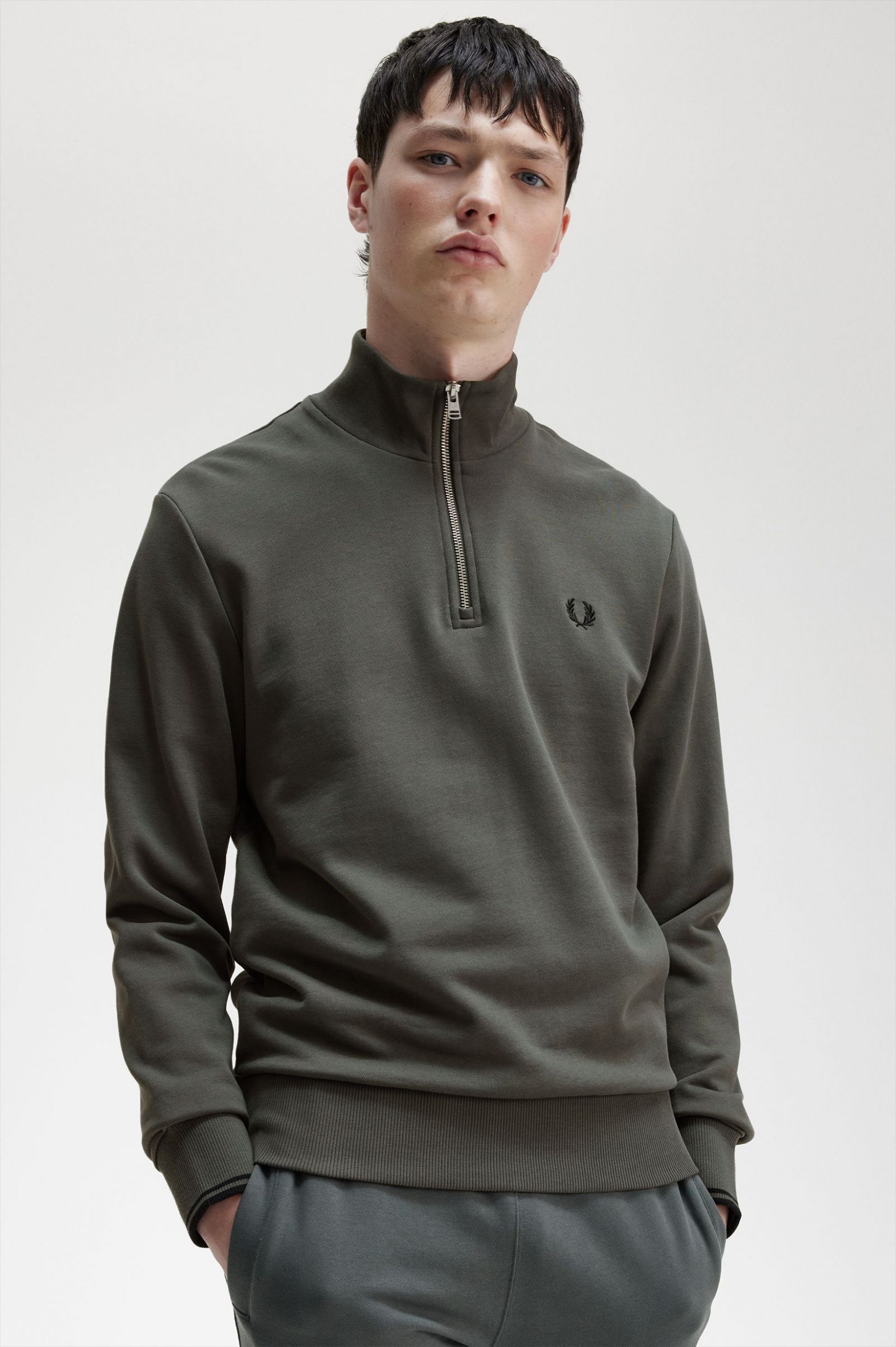 Half Zip Sweatshirt Field Green