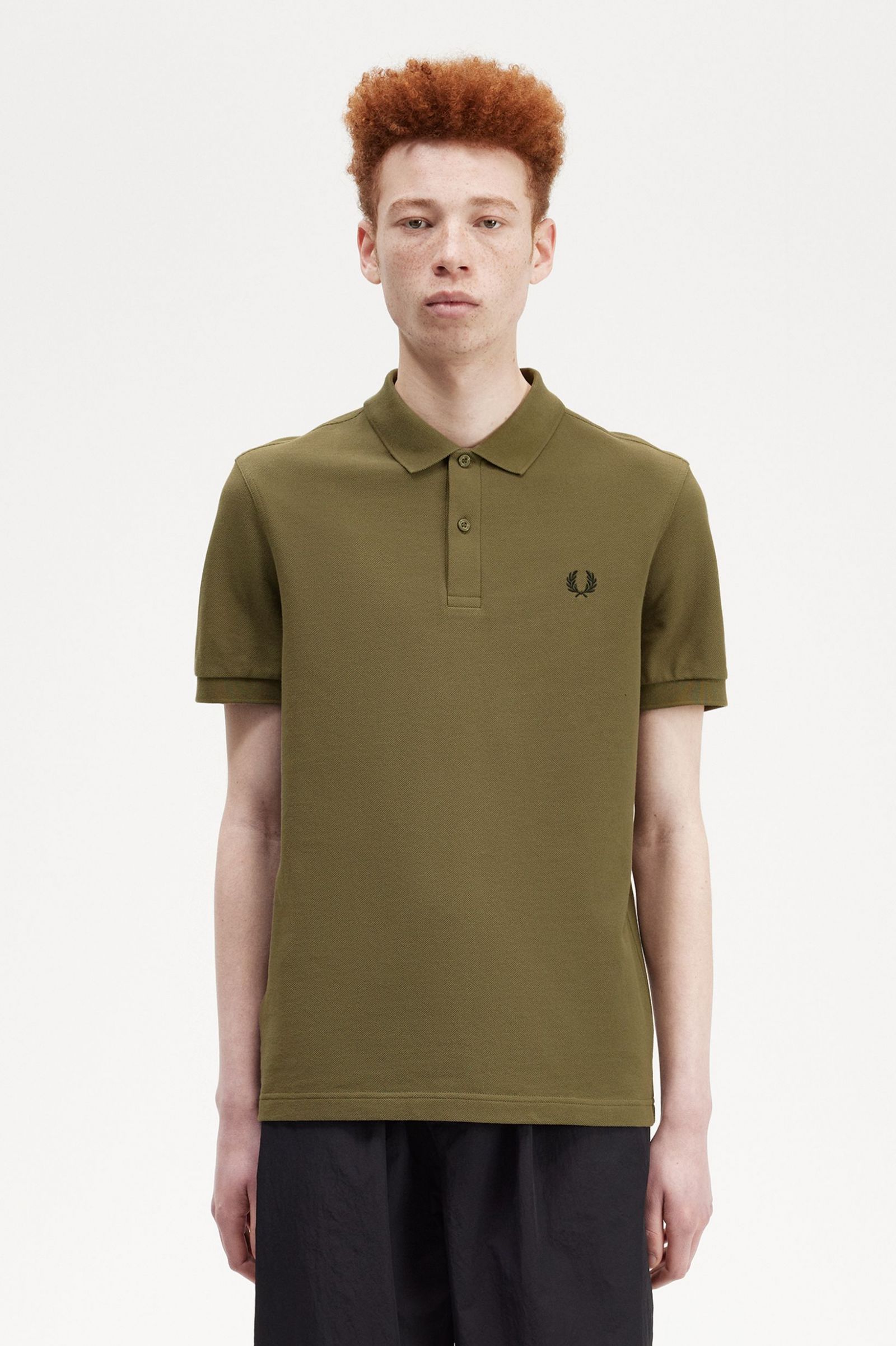 The Fred Perry ShirtM6000 Uniform Green / Black