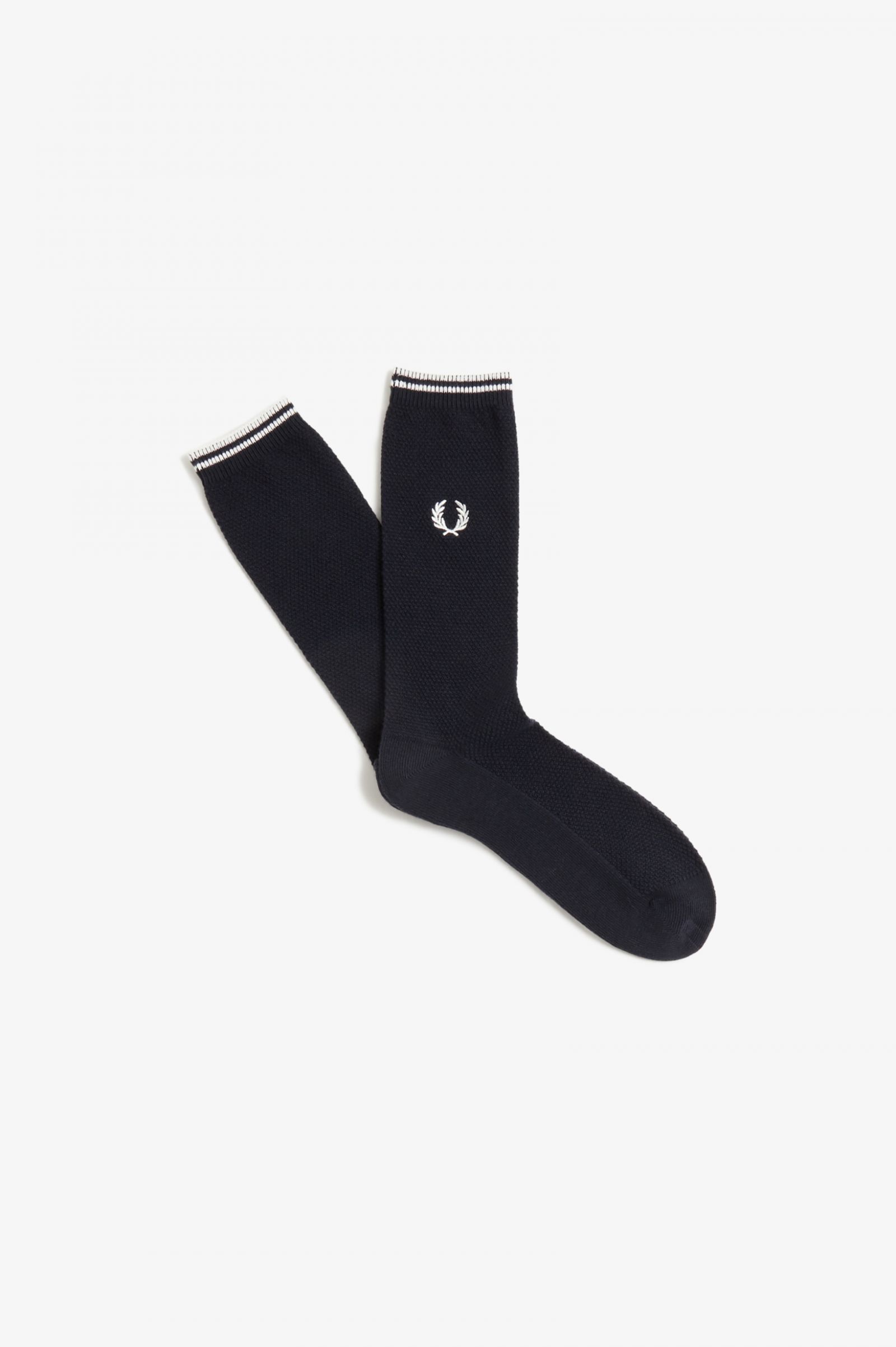 Tipped Socks Black /  Porcelain