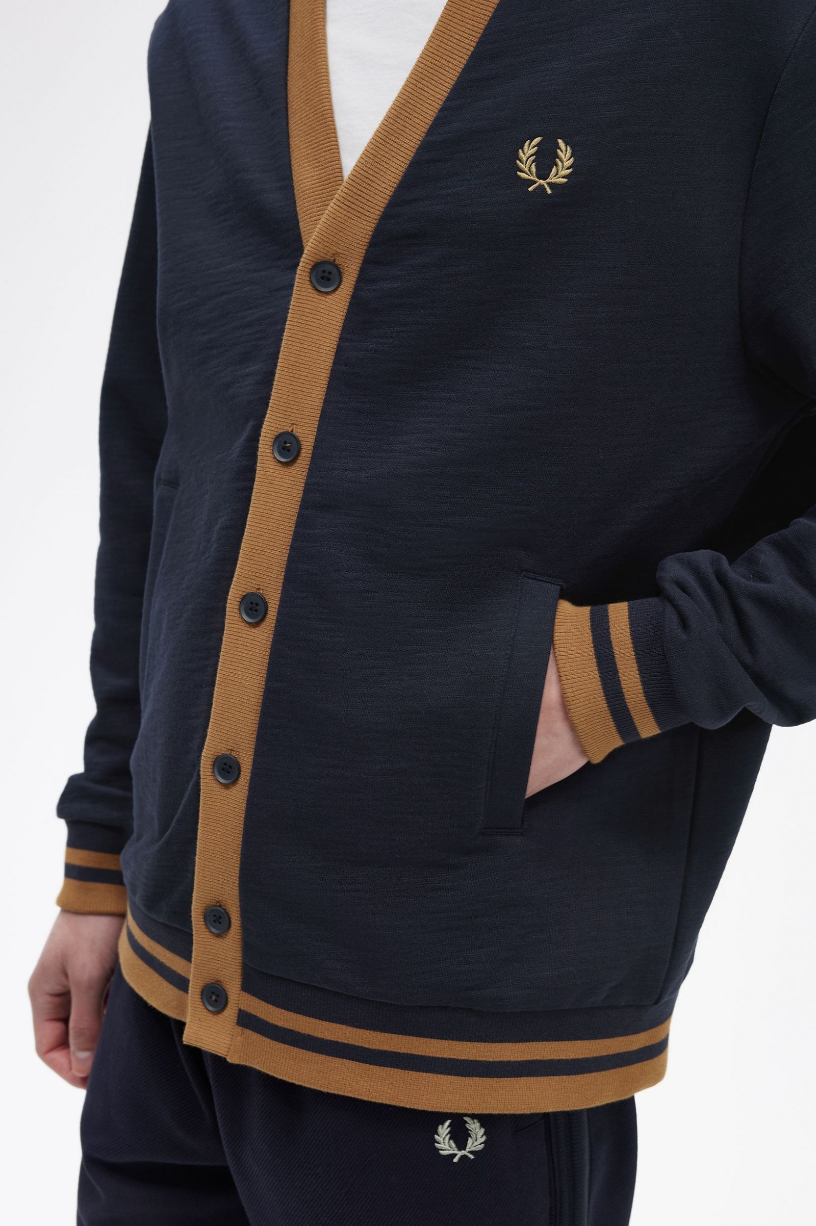 Button Through Sweatshirt Navy