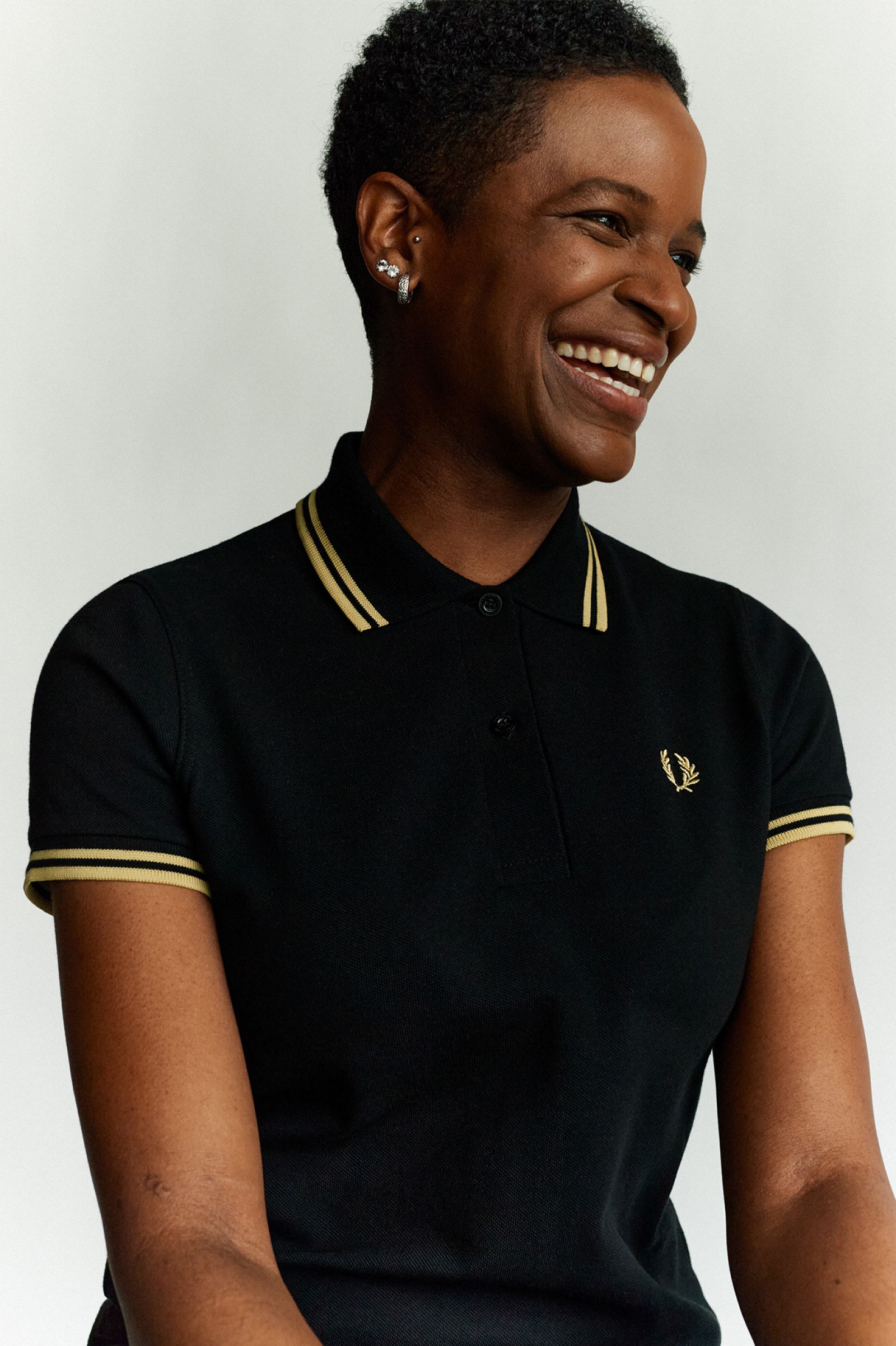 The Fred Perry ShirtG12 Black / Champagne / Champagne