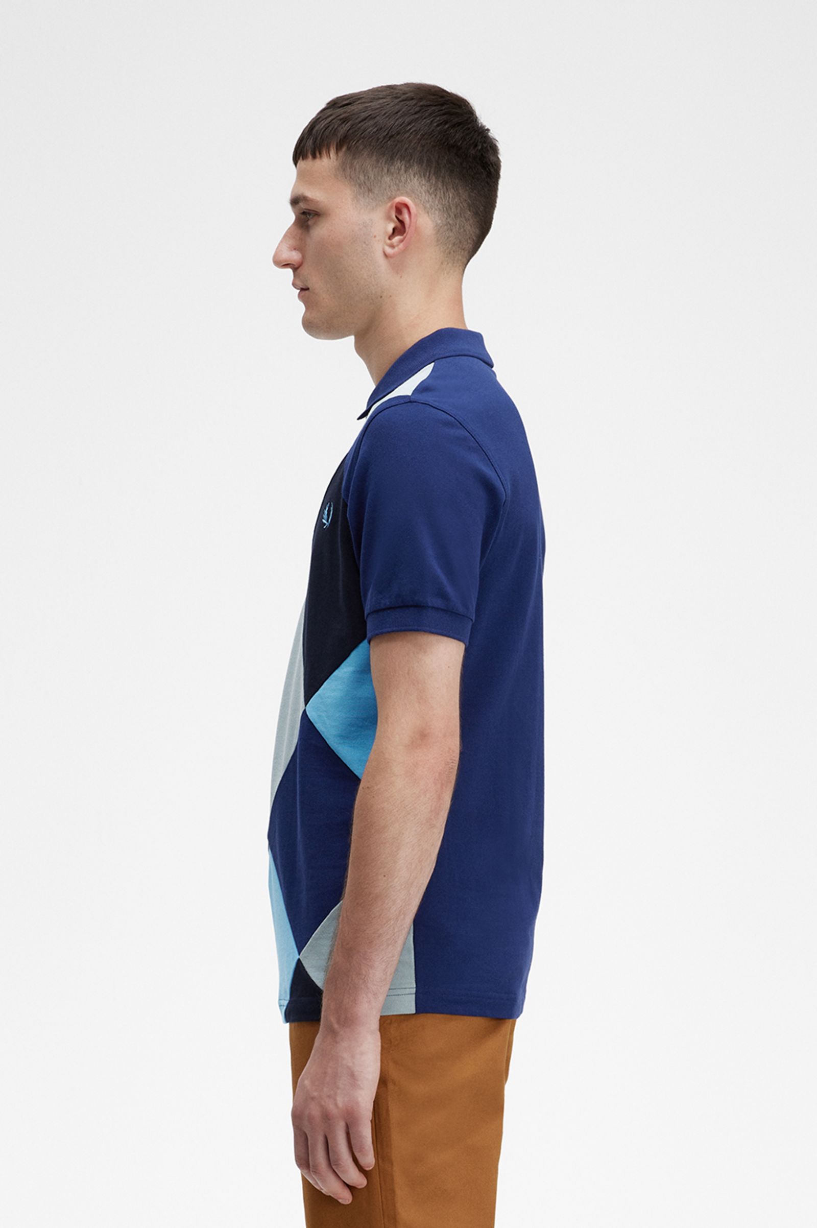 ReissuesHarlequin Polo Shirt French Navy