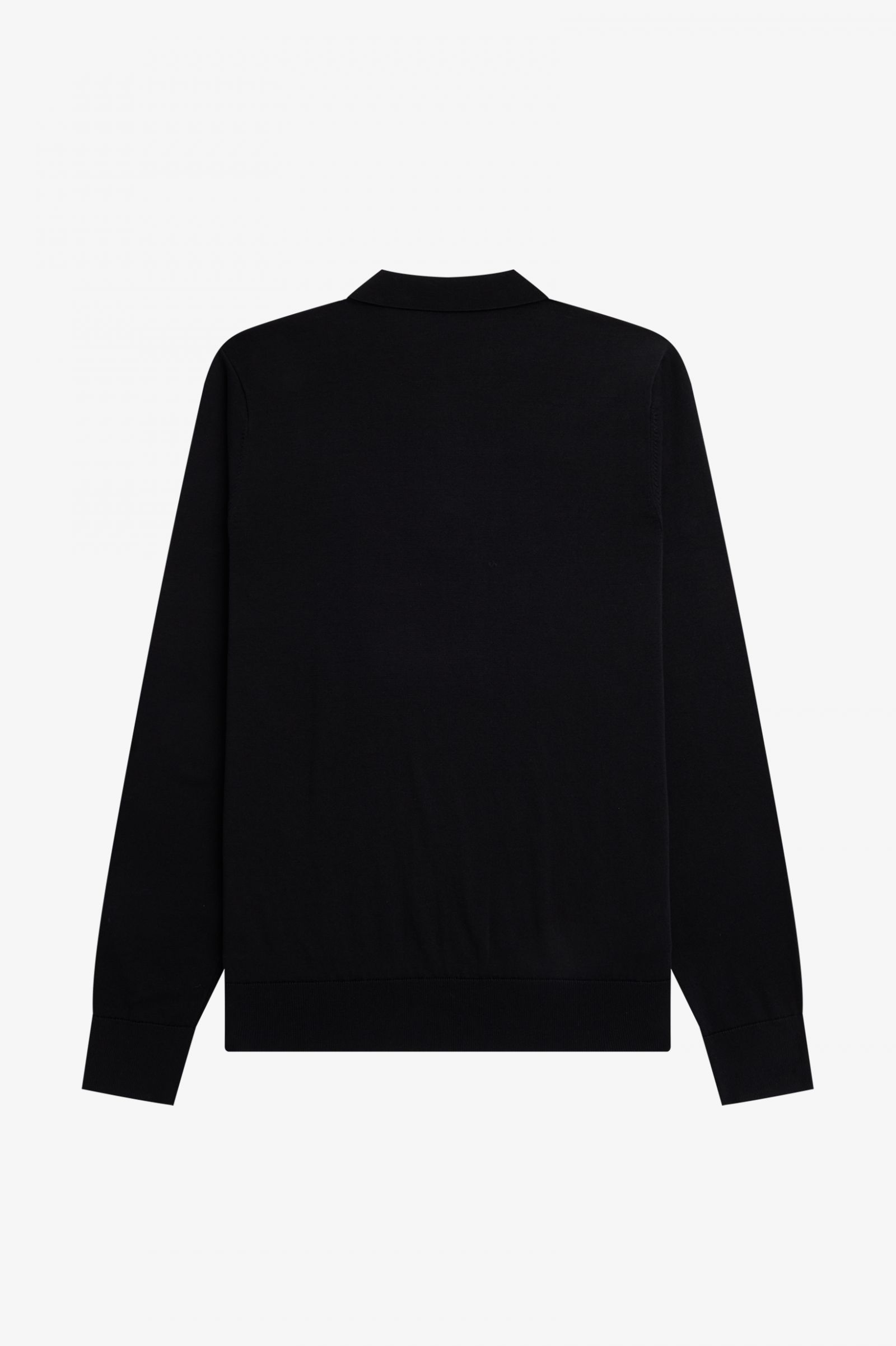 Vertical Stripe Knitted Shirt Black
